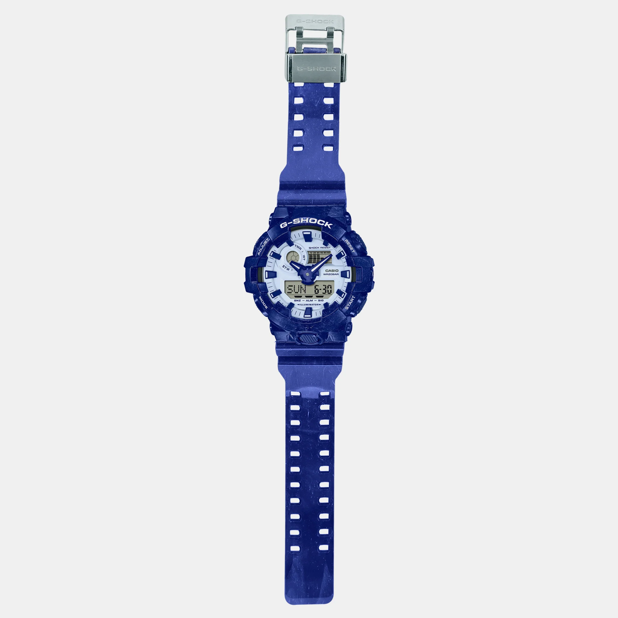 G-Shock Men Quartz Blue Dial Analog-Digital Resin Watch G1256 - Image 6