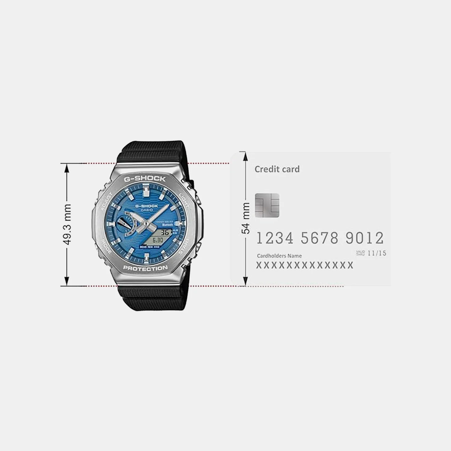 G-Shock Men Quartz Blue Dial Analog-Digital Resin Watch G1734 GBM-2100A-2BDR - Image 8