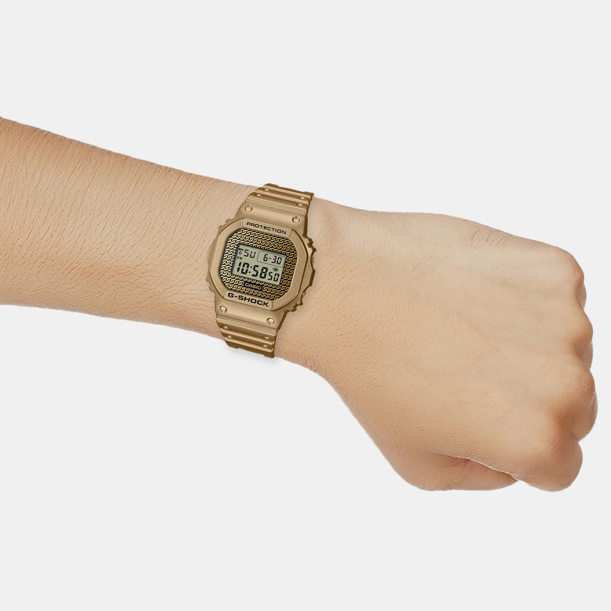 G-Shock Men Quartz Gold Dial Digital Resin Watch G1268 - Image 7