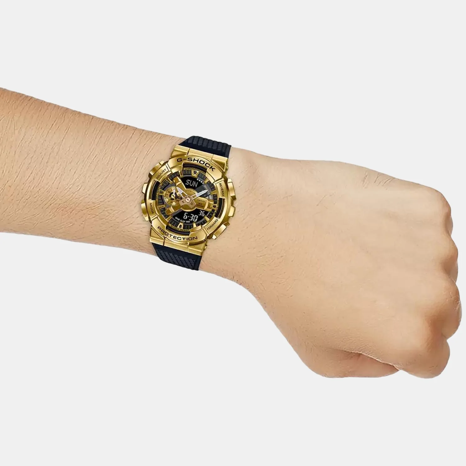 G-Shock Men Quartz Gold Dial Analog-Digital Resin Watch G1053 - Image 8