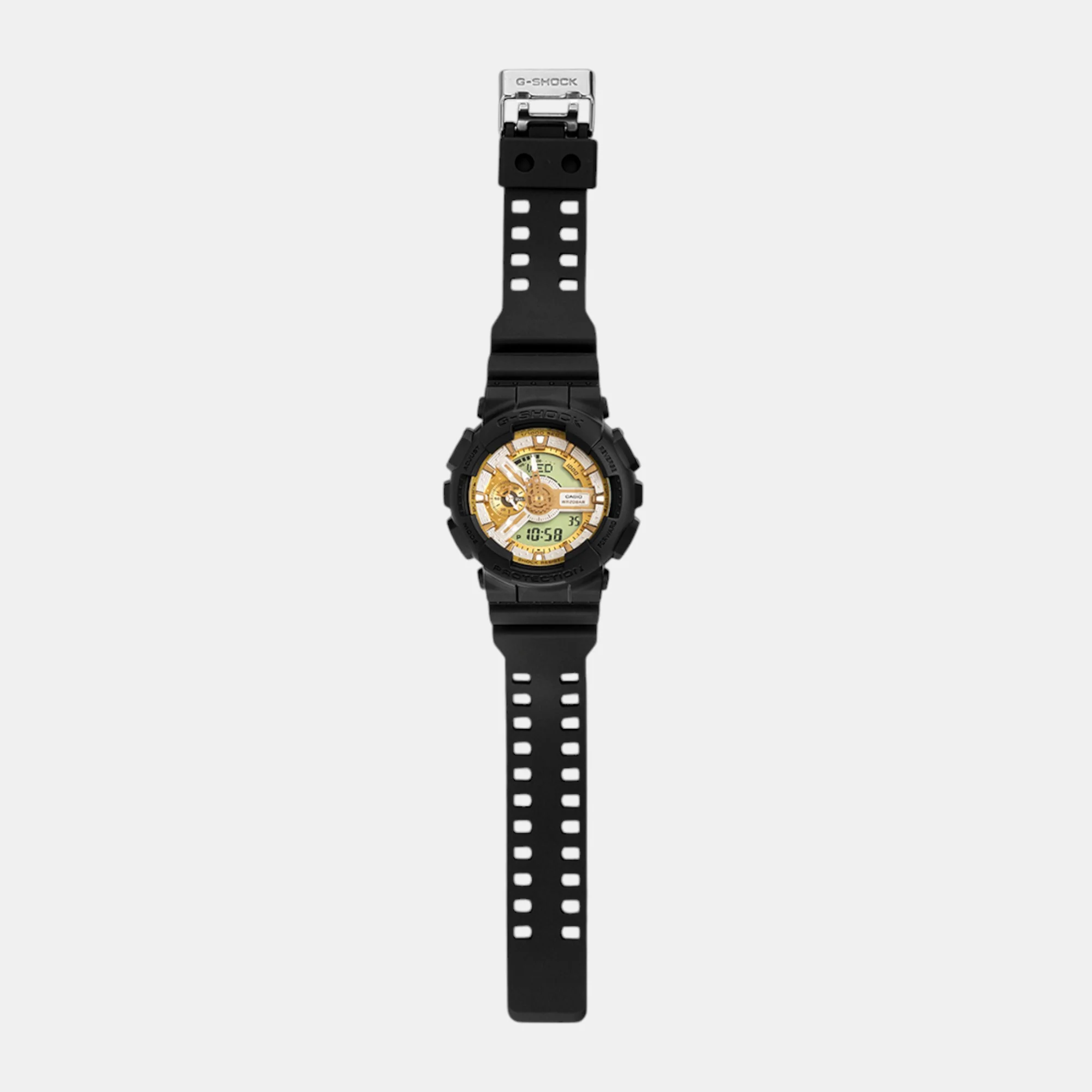G-Shock Men Quartz Gold Dial Analog-Digital Resin Watch G1520 - Image 9