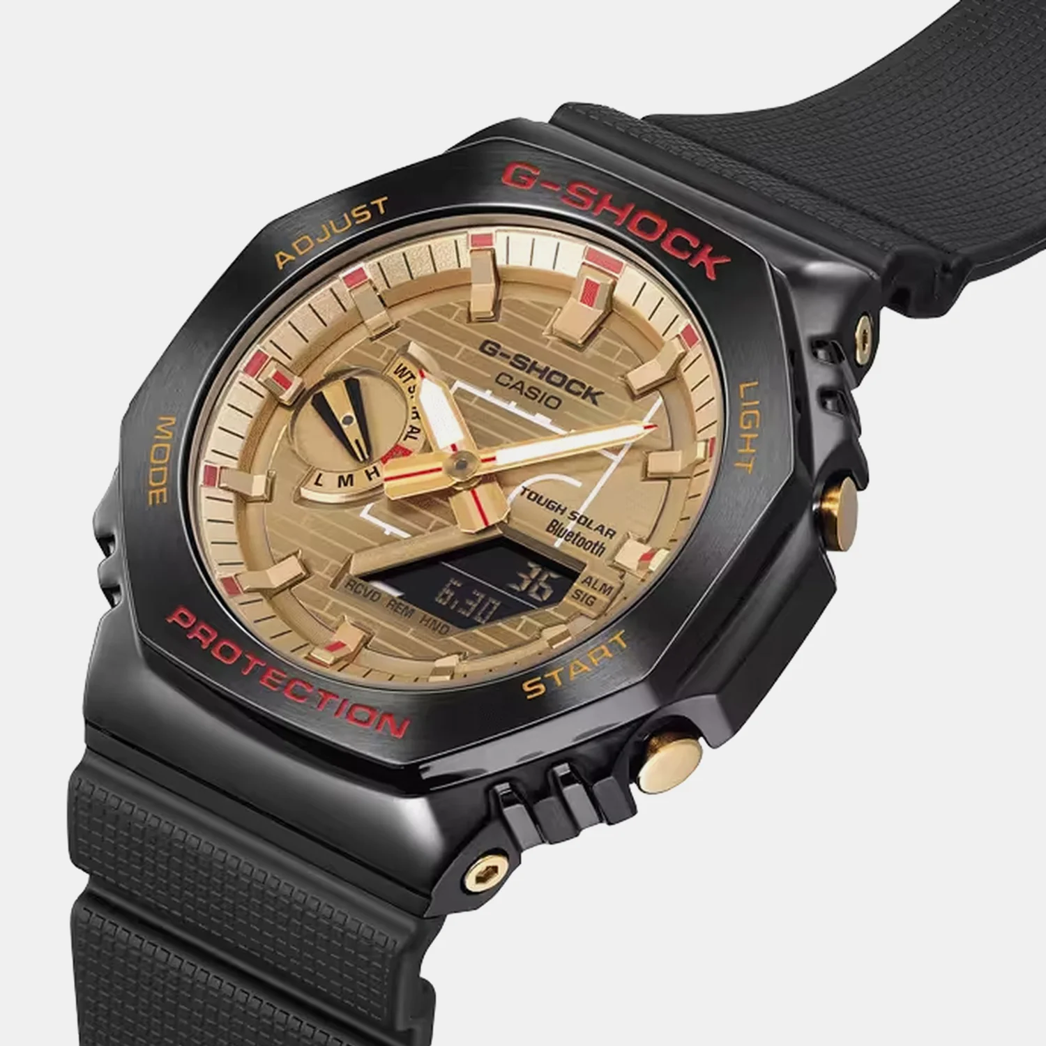 G-Shock Men Quartz Gold Dial Analog-Digital Resin Watch G1589 - Image 3
