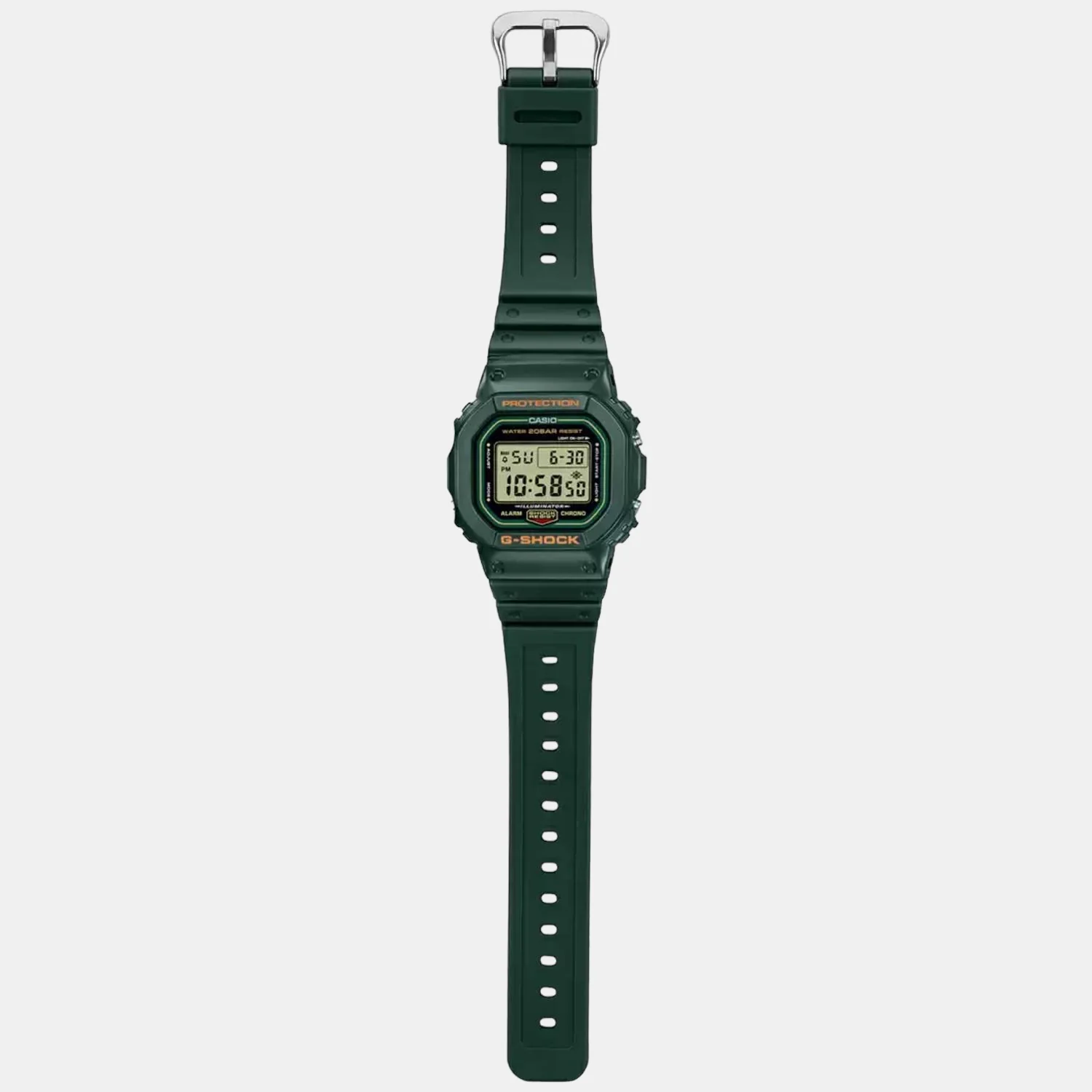 G-Shock Men Quartz Green Dial Digital Resin Watch G1173 - Image 5