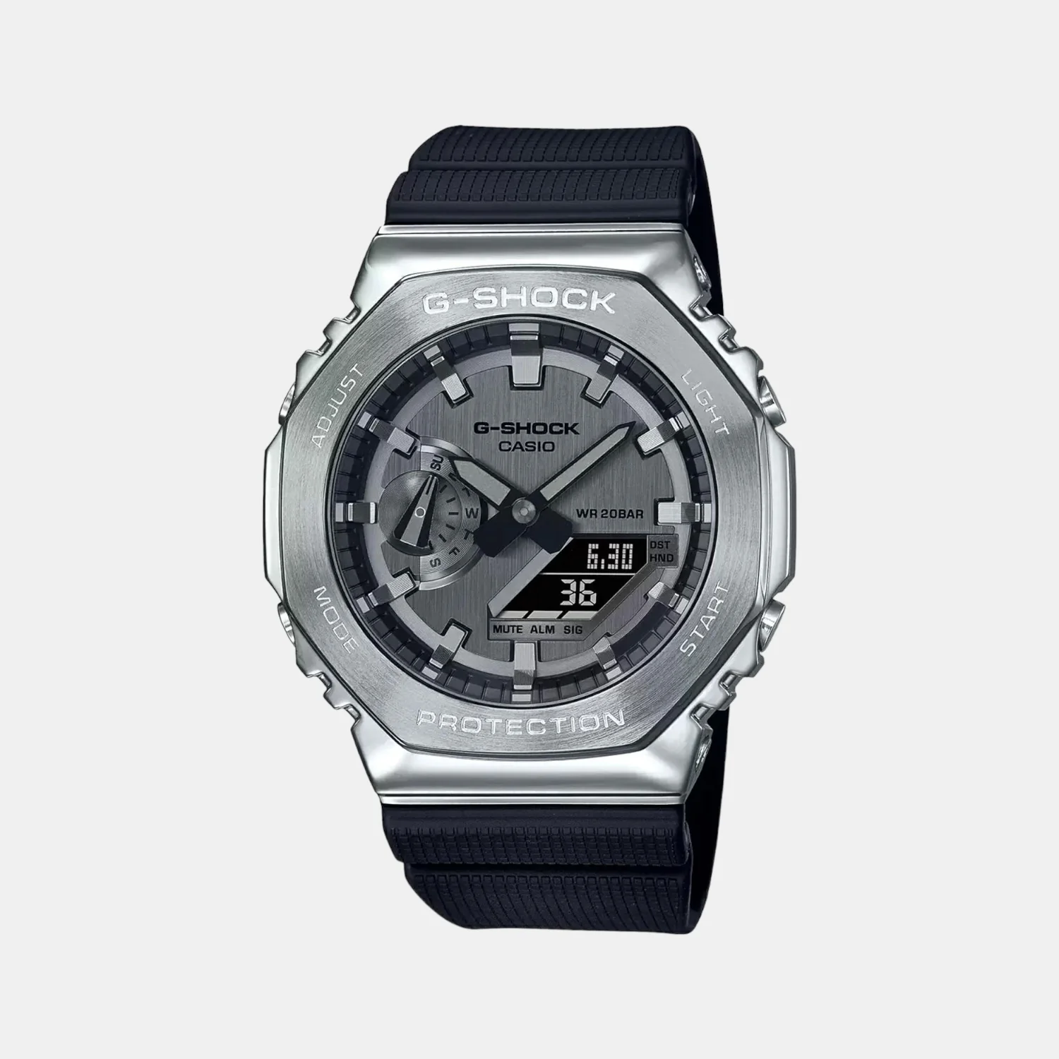G-Shock Men Quartz Grey Dial Analog-Digital Resin Watch G1159