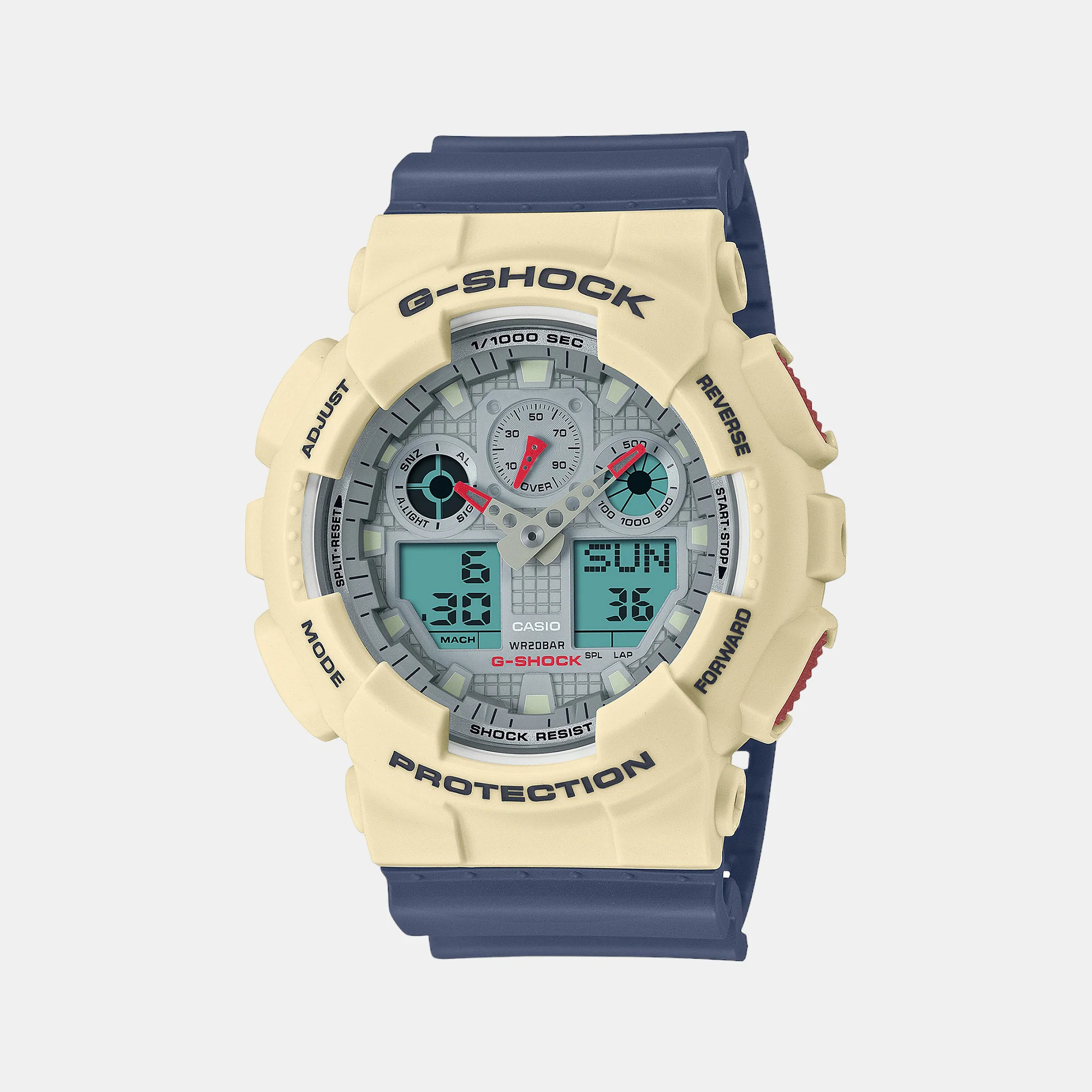 G-Shock Men Quartz Grey Dial Analog-Digital Resin Watch G1428