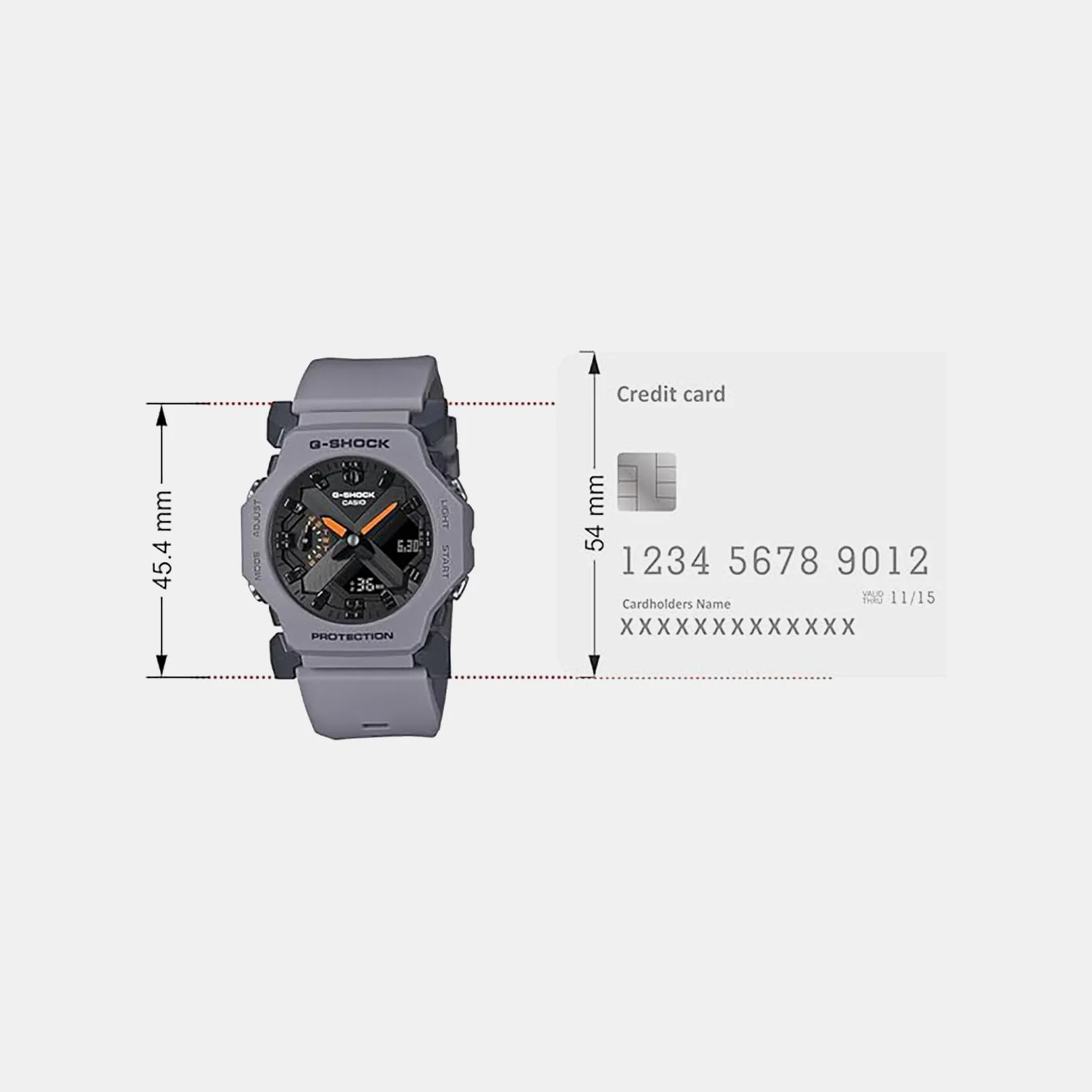 G-Shock Men Quartz Grey Dial Analog-Digital Resin Watch G1701 - Image 6
