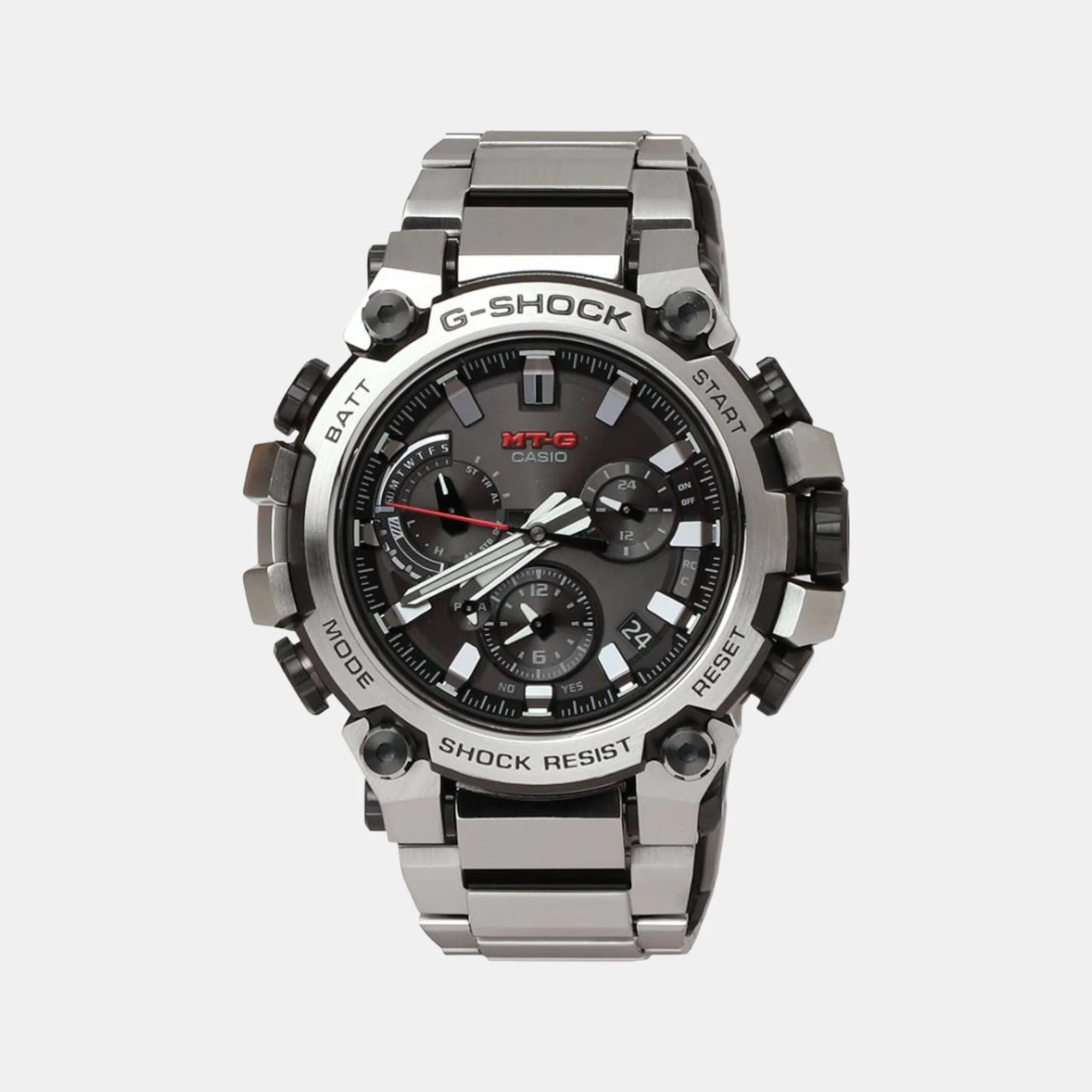 G-Shock Men Quartz Grey Dial Chronograph Stainless Steel Watch G1306