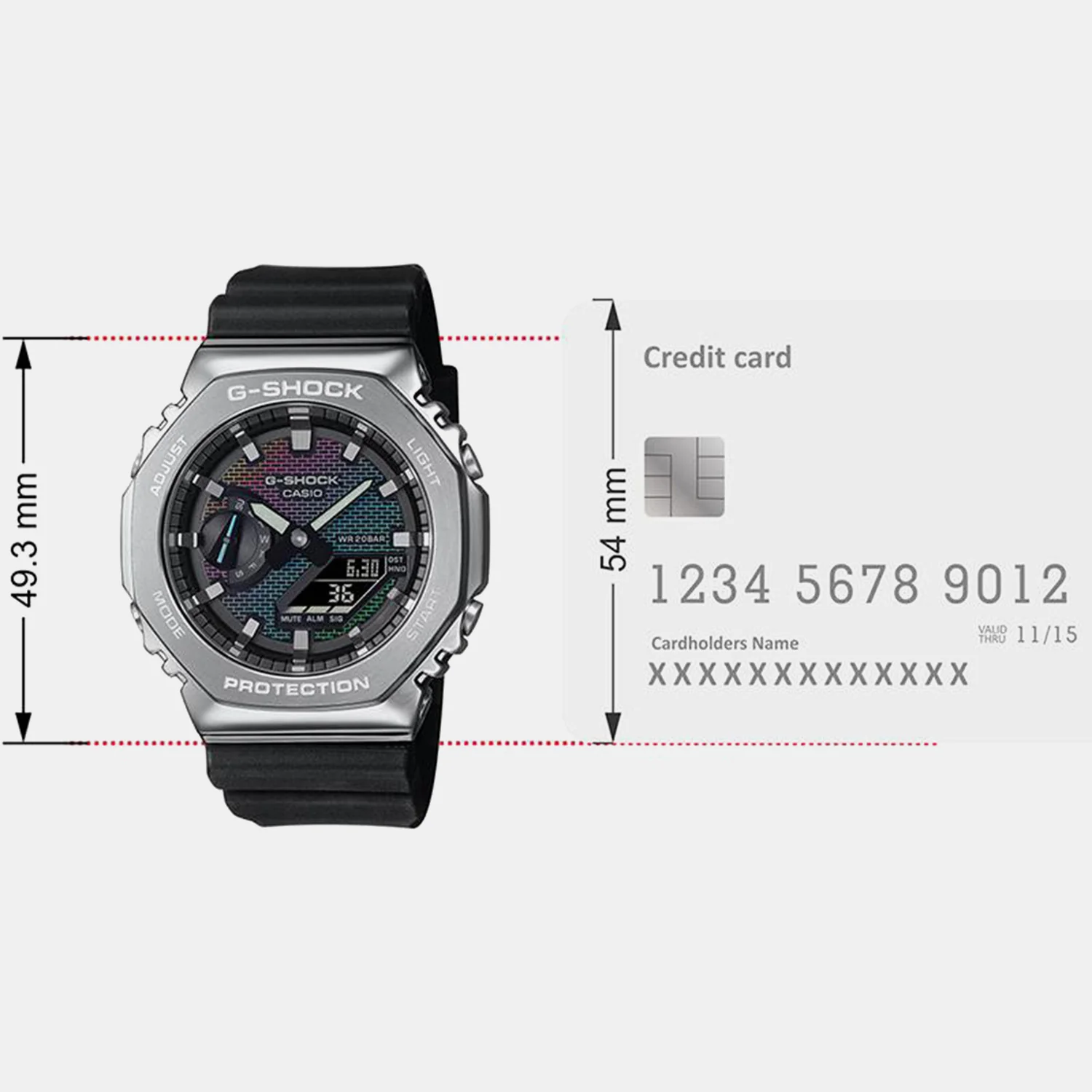 G-Shock Men Quartz Multi-Colour Dial Analog-Digital Resin Watch G1592 - Image 8