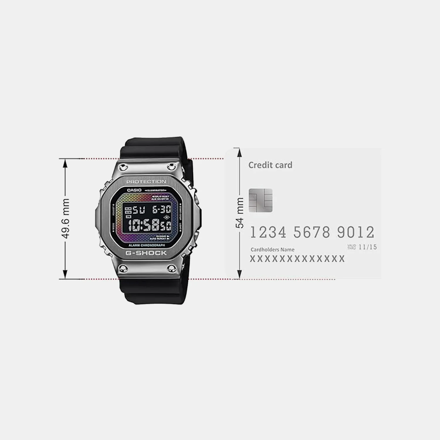 G-Shock Men Quartz Multi-Colour Dial Digital Resin Watch G1595 - Image 6