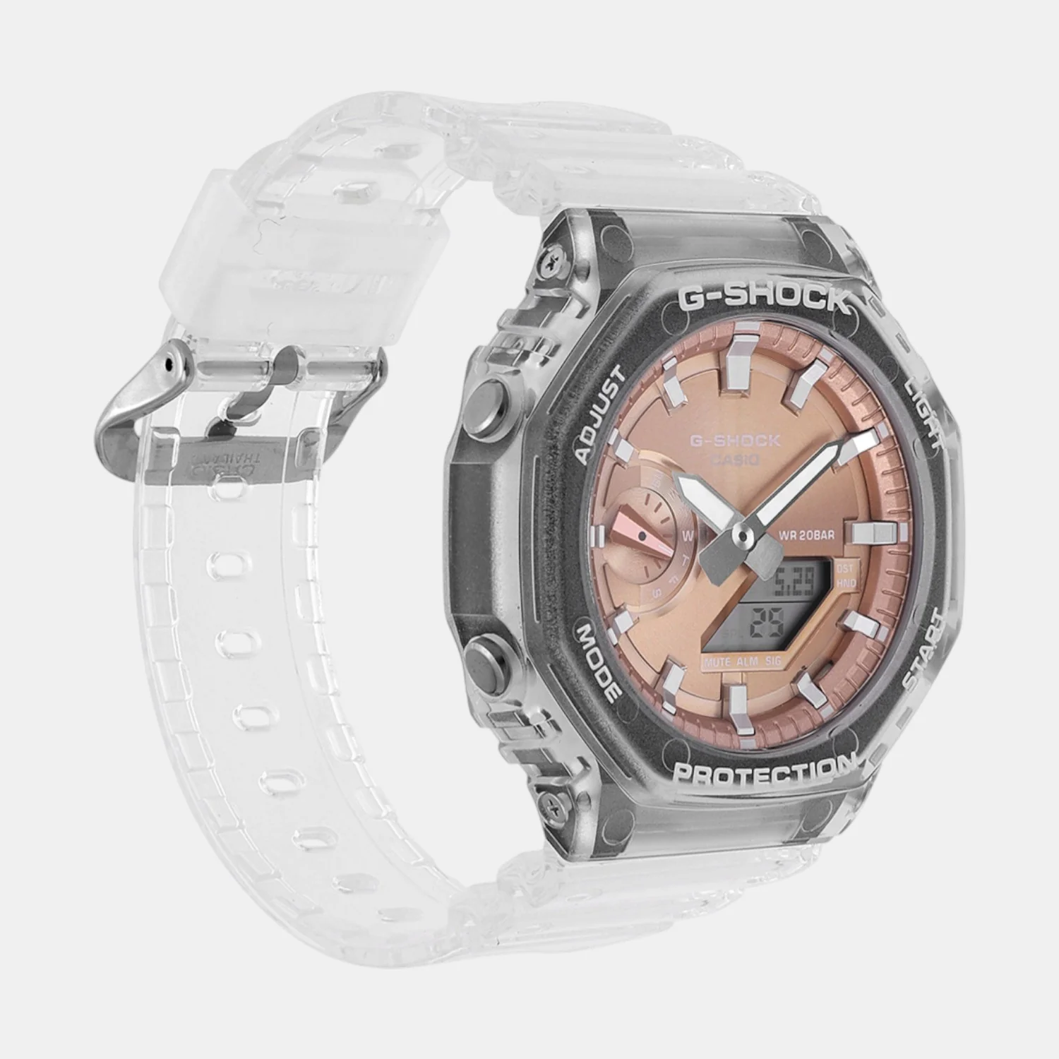 G-Shock Men Quartz Rose Gold Dial Analog Resin Watch G1689 - Image 2