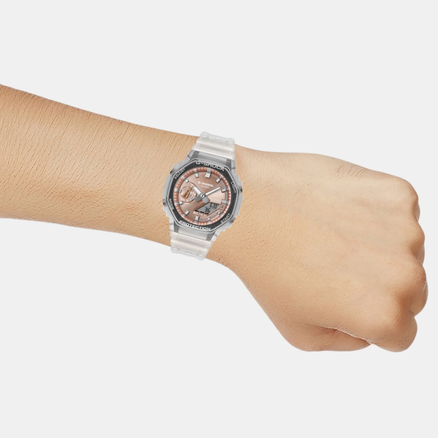 G-Shock Men Quartz Rose Gold Dial Analog Resin Watch G1689 - Image 4