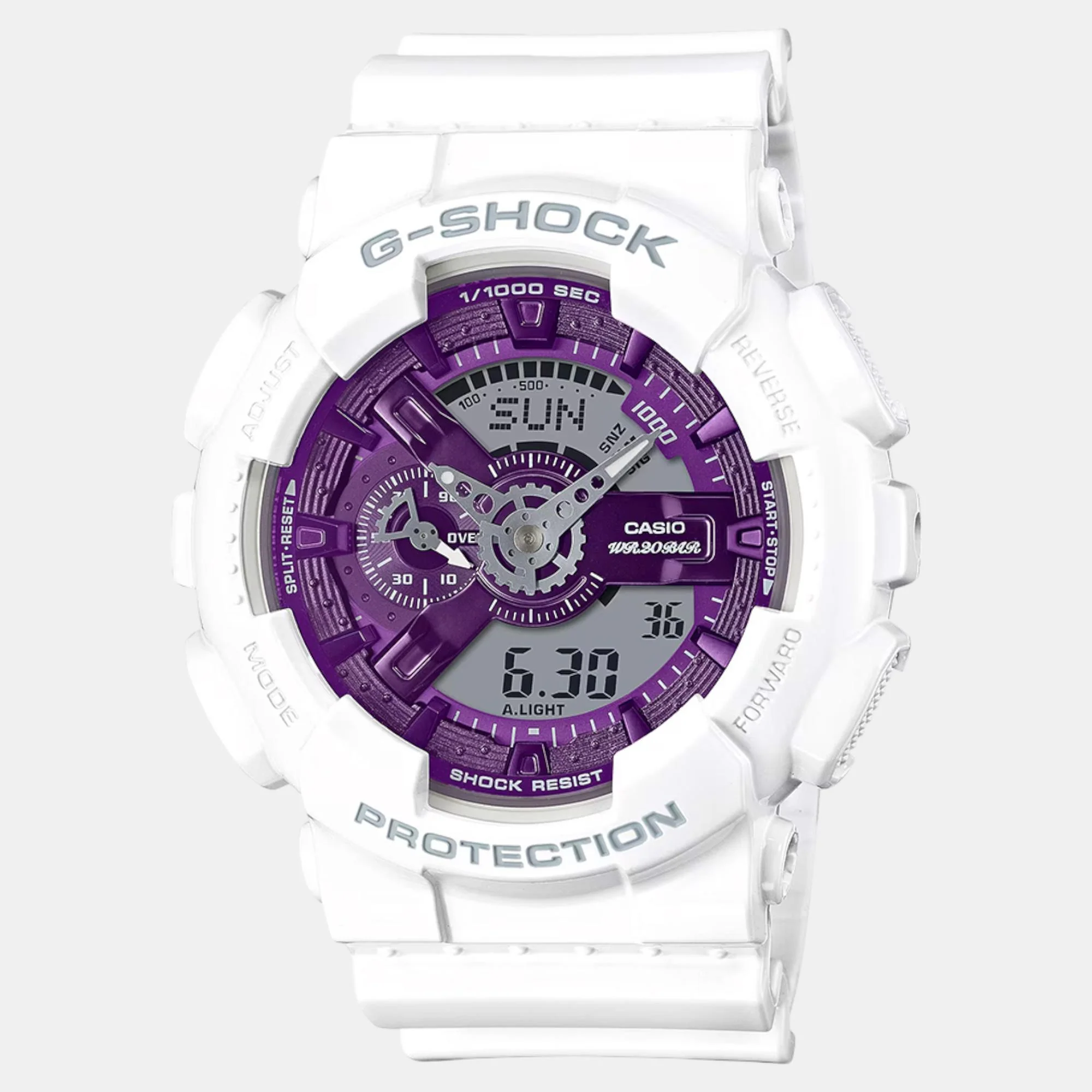 G-Shock Men Quartz Purple Dial Analog-Digital Resin Watch G1469 - Image 2