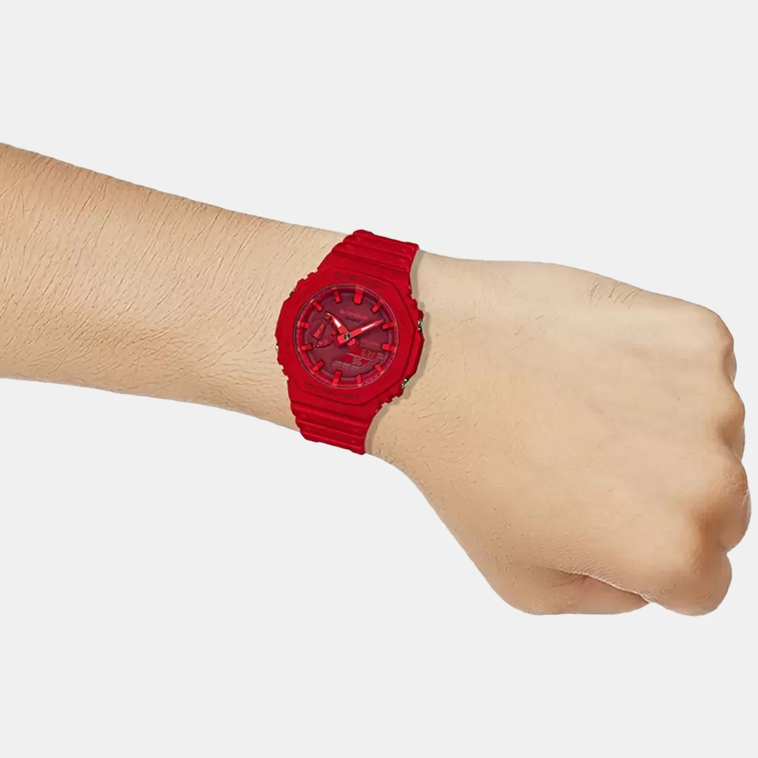 G-Shock Men Quartz Red Dial Analog-Digital Resin Watch G988 - Image 7