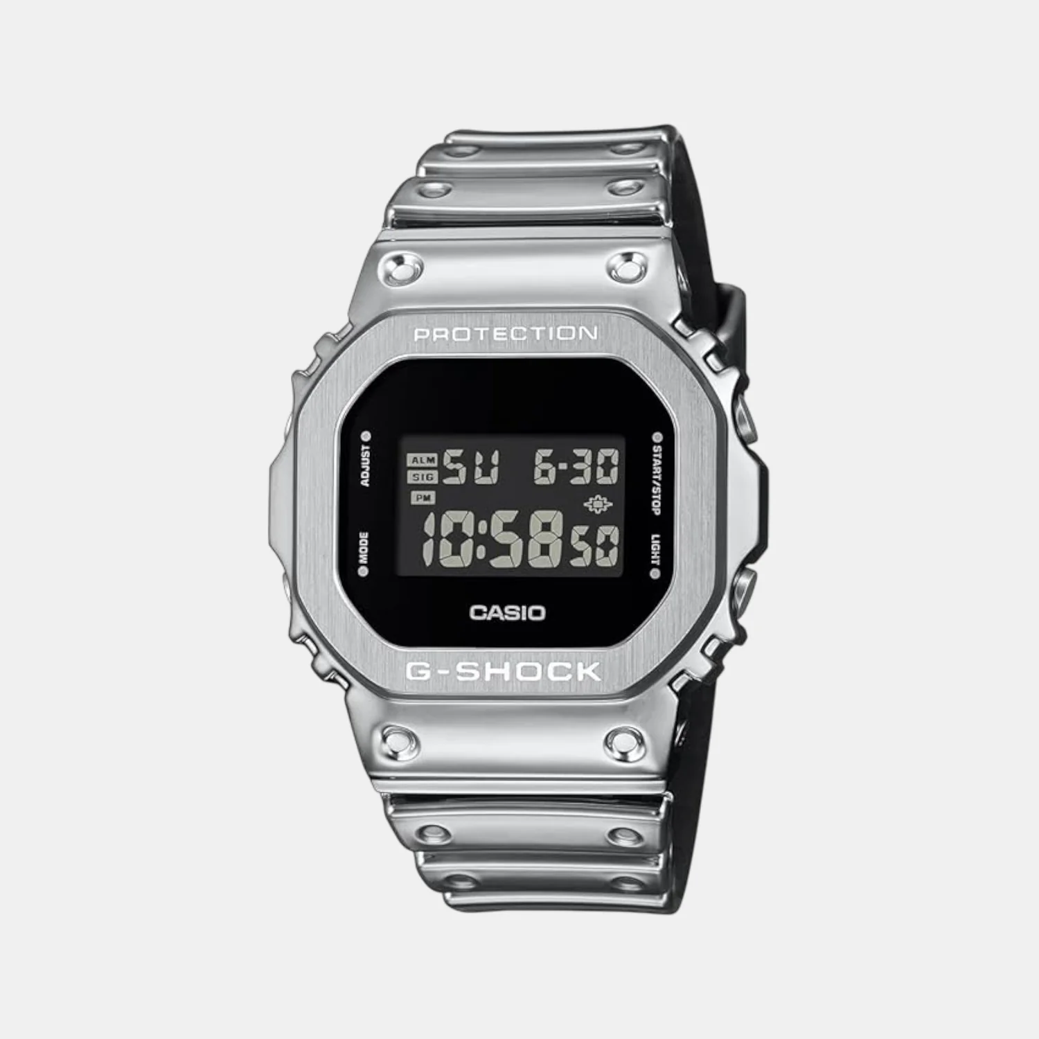 G-Shock Men Quartz Black Dial Digital Resin Watch G1666