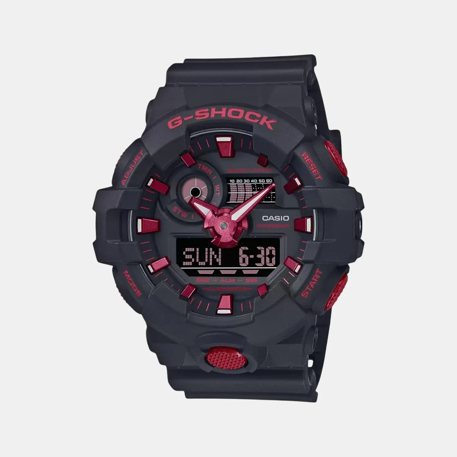 G-Shock Men Quartz Black Dial Analog Resin Watch G1308