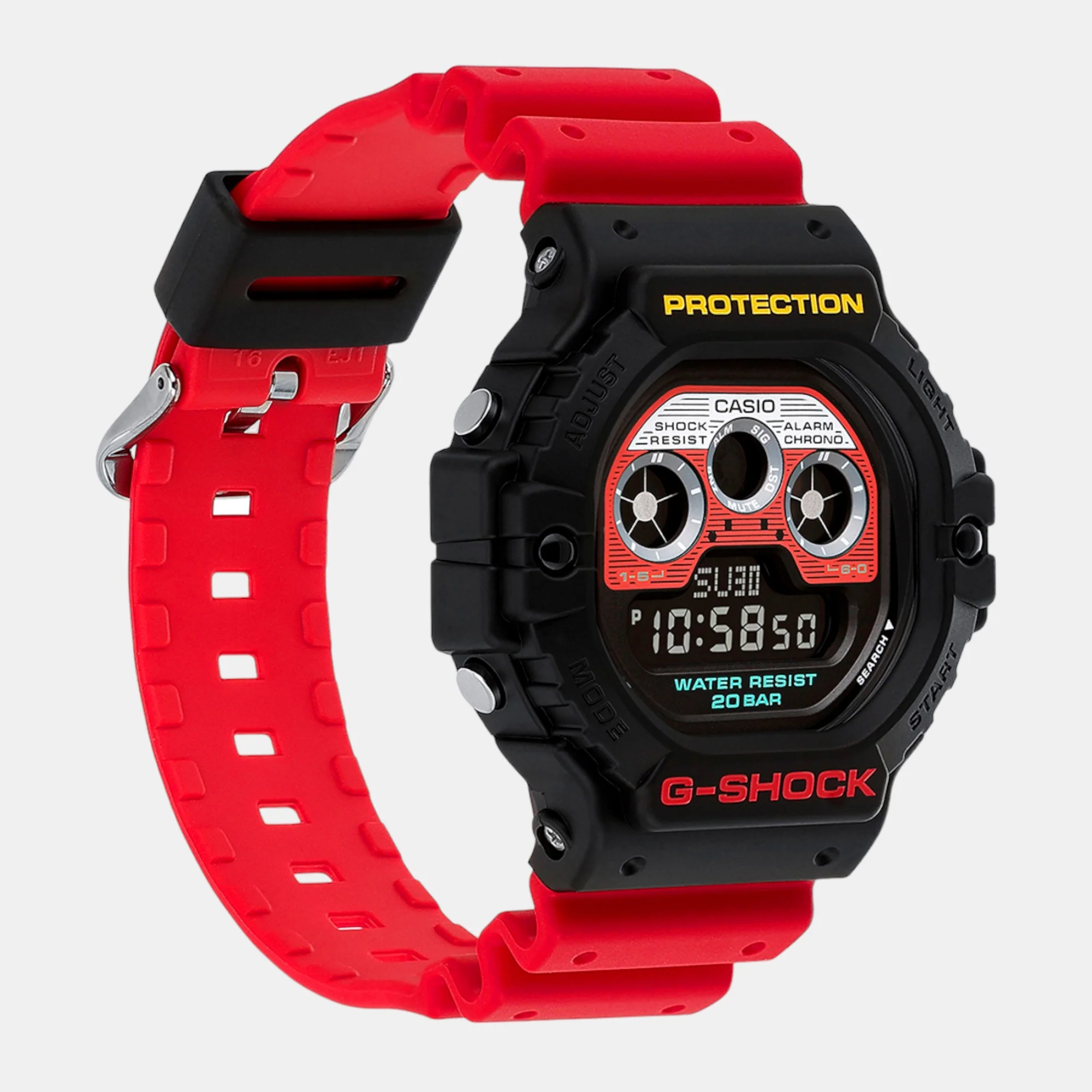 G-Shock Men Quartz Two Tone Dial Digital Resin Watch G1508 - Image 3