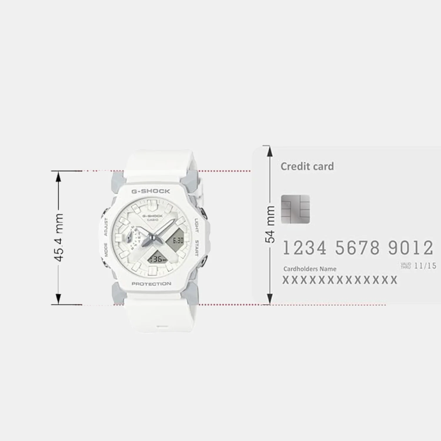 G-Shock Men Quartz White Dial Analog-Digital Resin Watch G1552 - Image 5