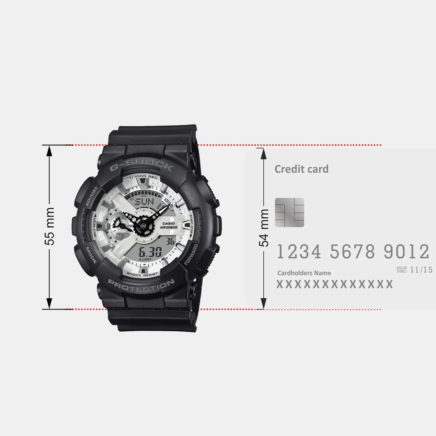 G-Shock Men Quartz White Dial Analog-Digital Resin Watch G1636 - Image 7