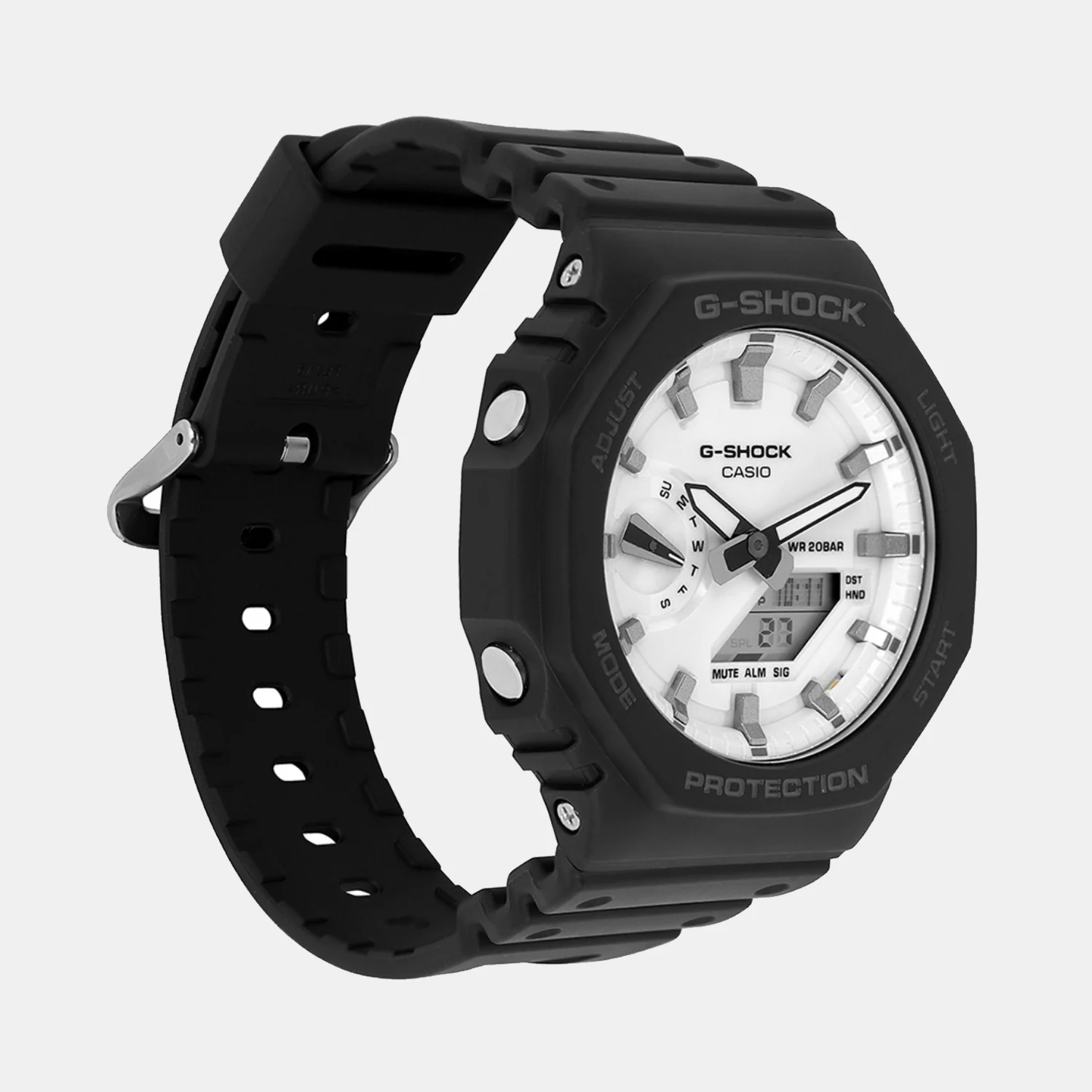 G-Shock Men Quartz White Dial Analog-Digital Resin Watch G1637 - Image 3