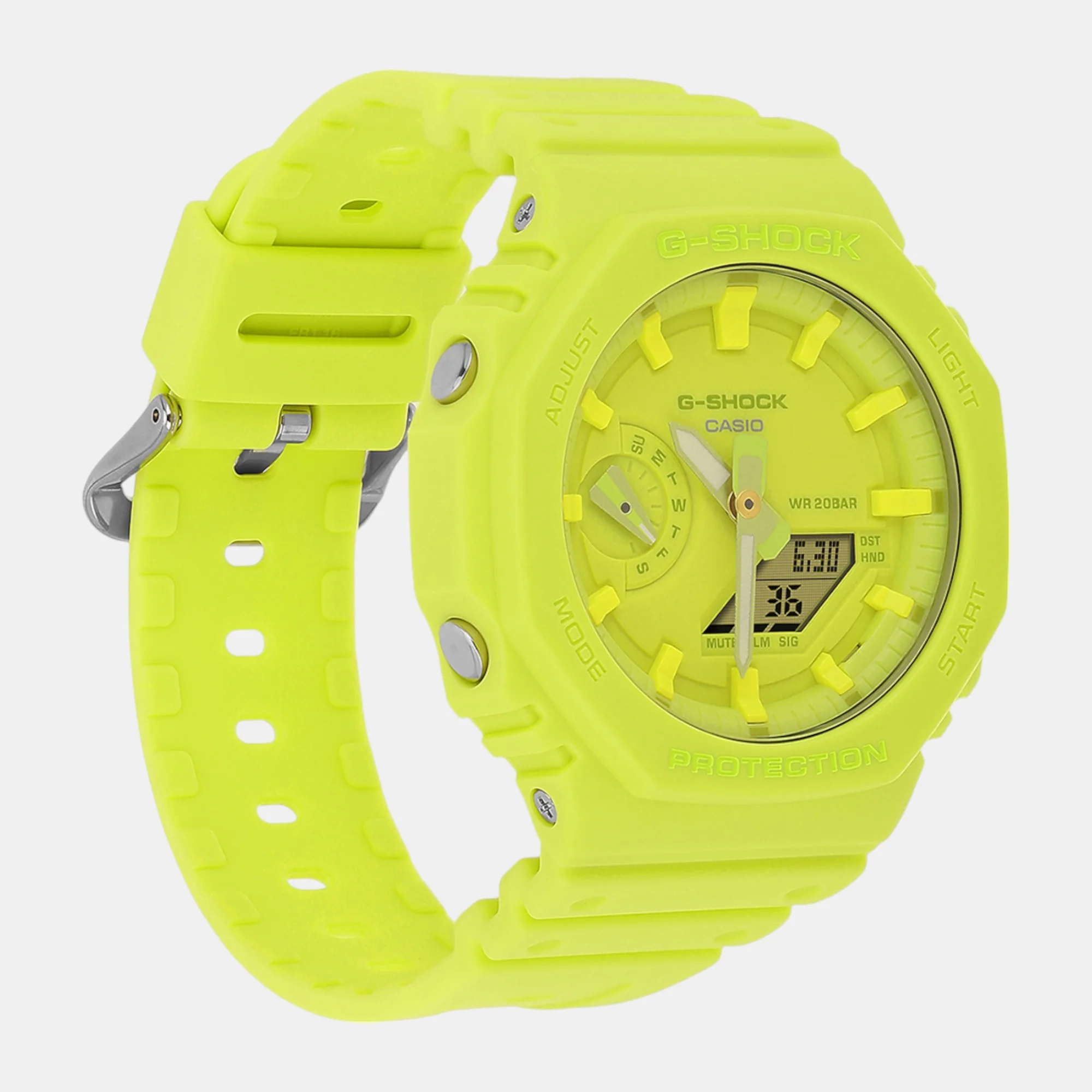 G-Shock Men Quartz Yellow Dial Analog-Digital Resin Watch G1523 - Image 3