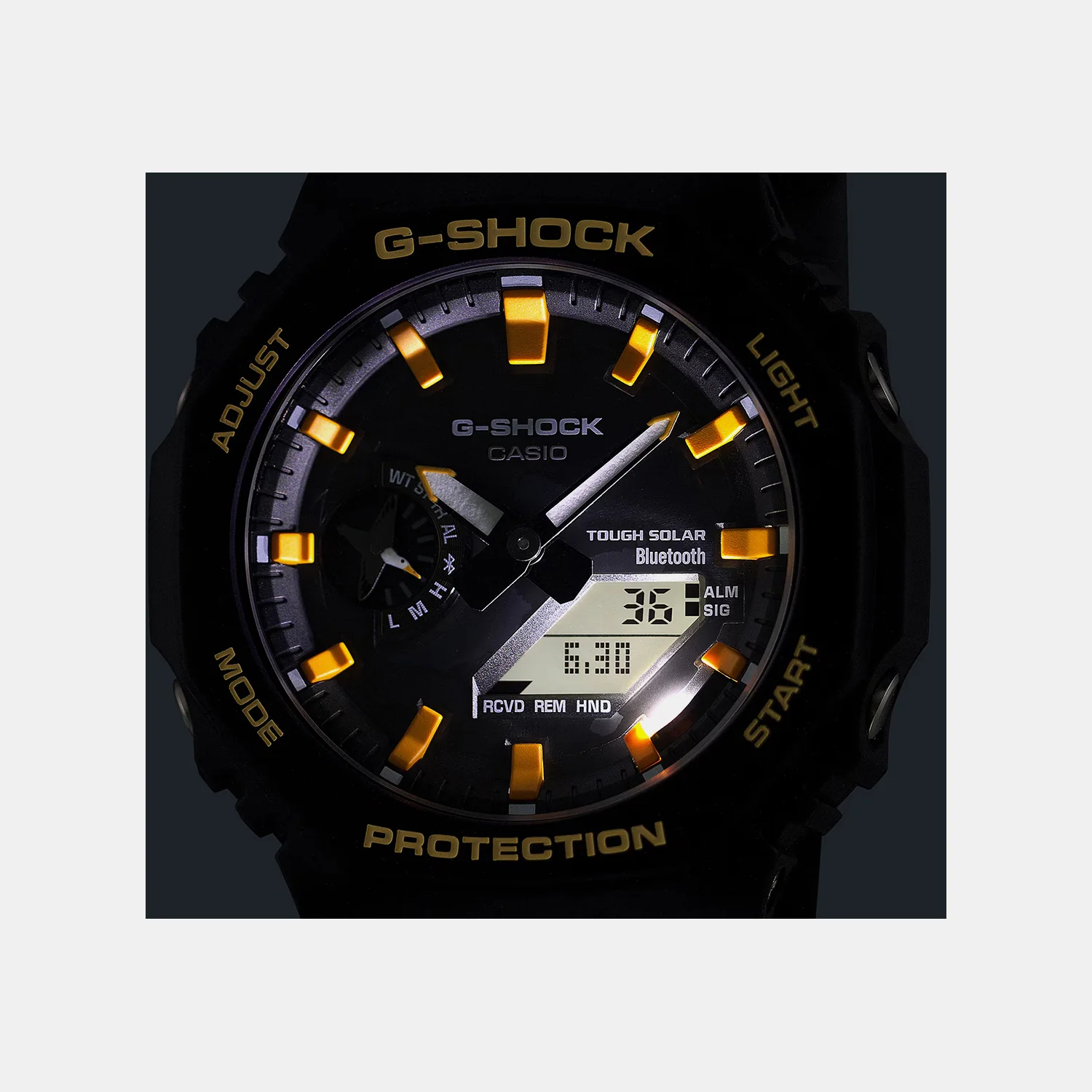G-shock Men Solar Black Dial Analog-Digital Resin Watch G1757 - Image 4