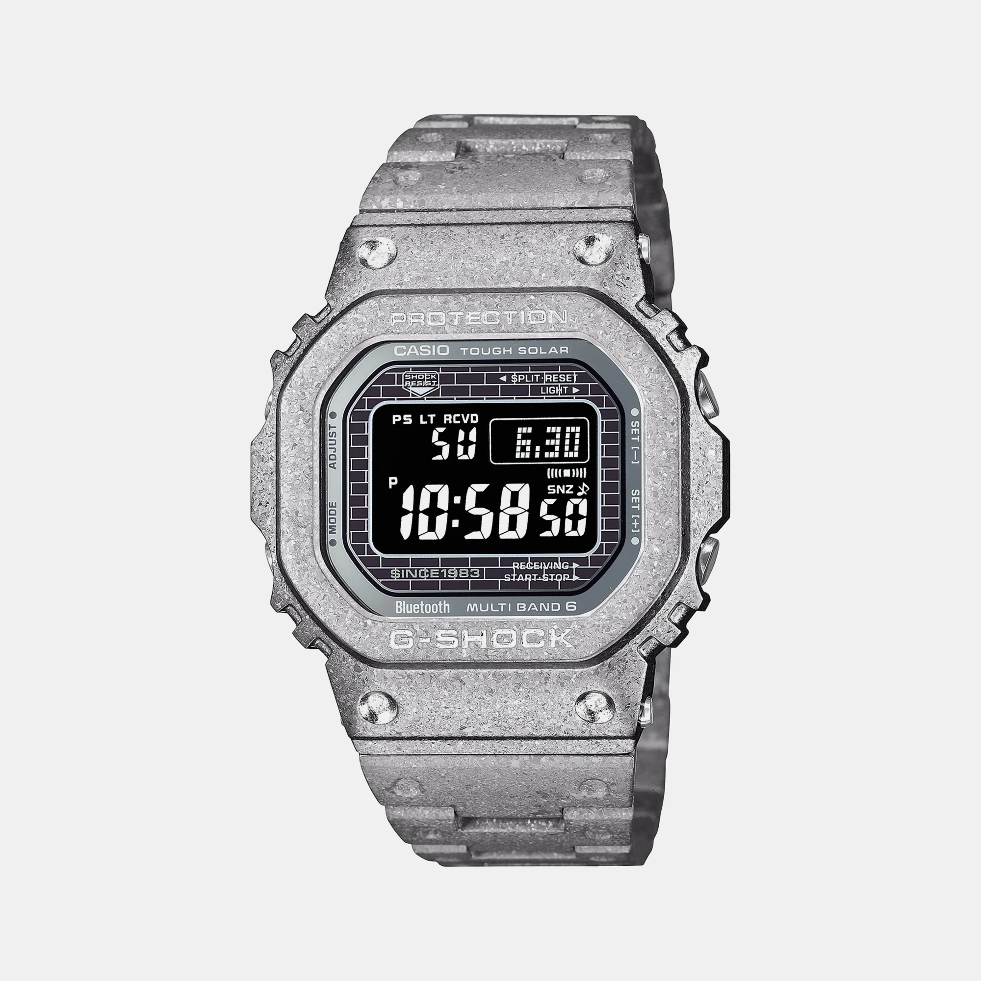 G-Shock Men Solar Black Dial Digital Stainless Steel Watch G1393 - Image 2
