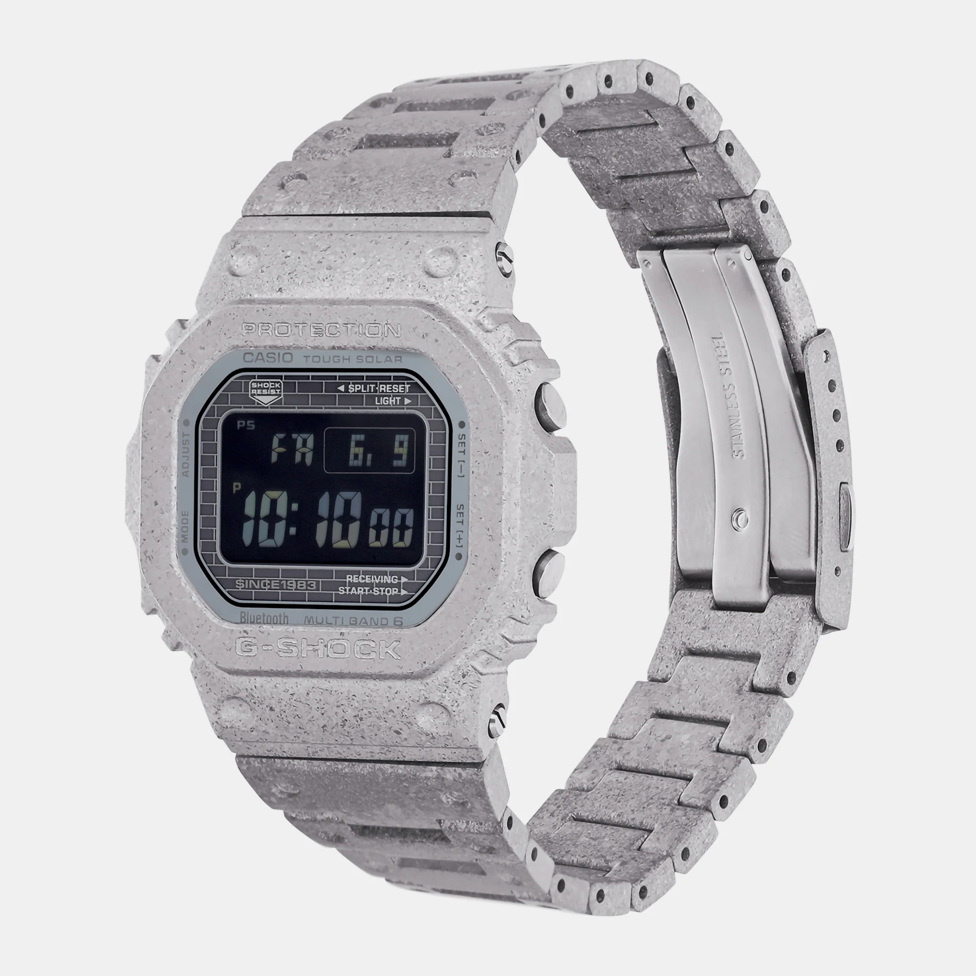G-Shock Men Solar Black Dial Digital Stainless Steel Watch G1393 - Image 3