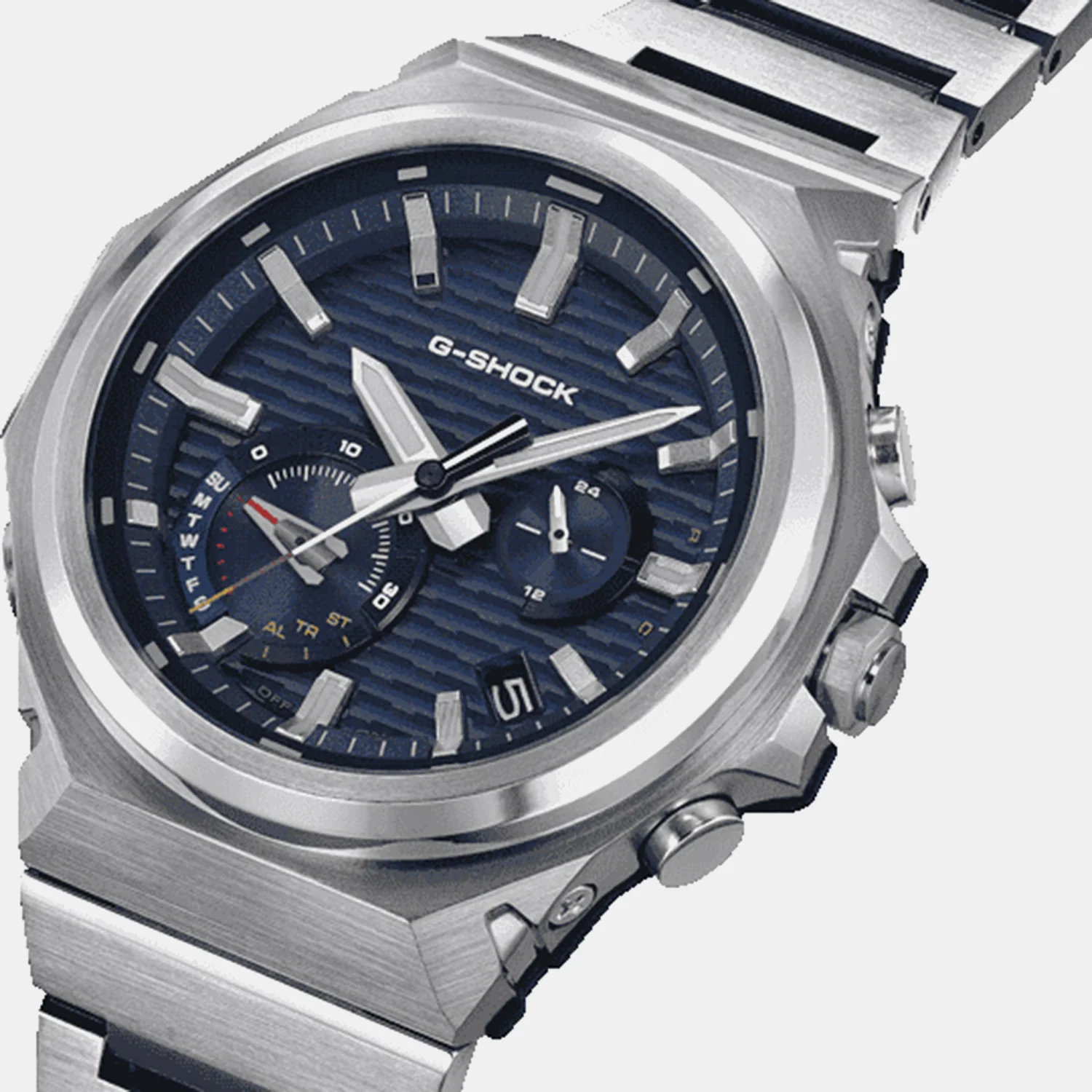 G-Shock Men Solar Blue Dial Chronograph Stainless Steel Watch GST-B1000D-2A G1771 - Image 3