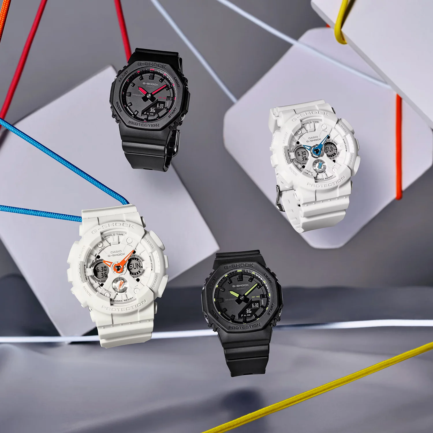 G-Shock Women Quartz Black Dial Analog-Digital Resin Watch G1719 GMA-P2100SA-1A2DR - Image 12