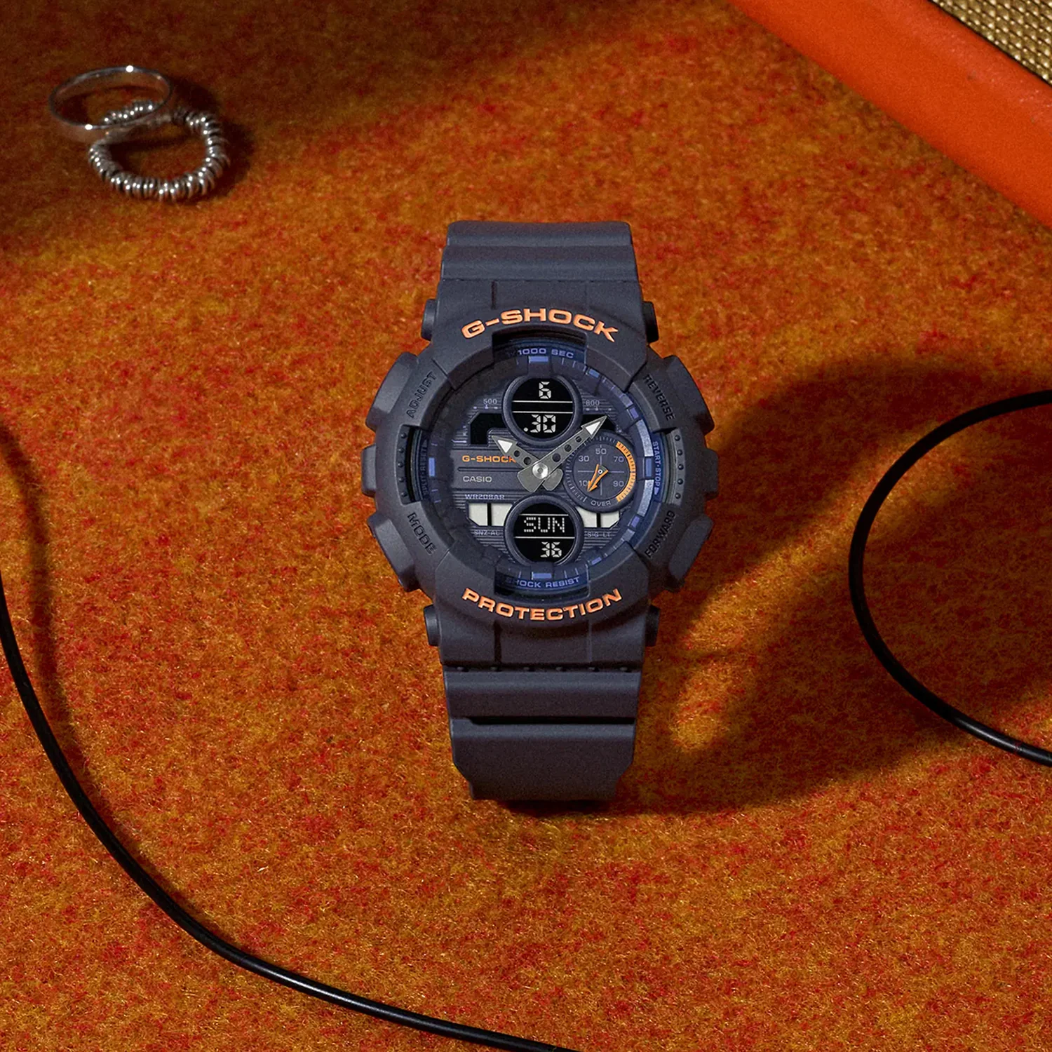 G-shock Women Quartz Blue Dial Analog-Digital Resin Watch G1779 - Image 2
