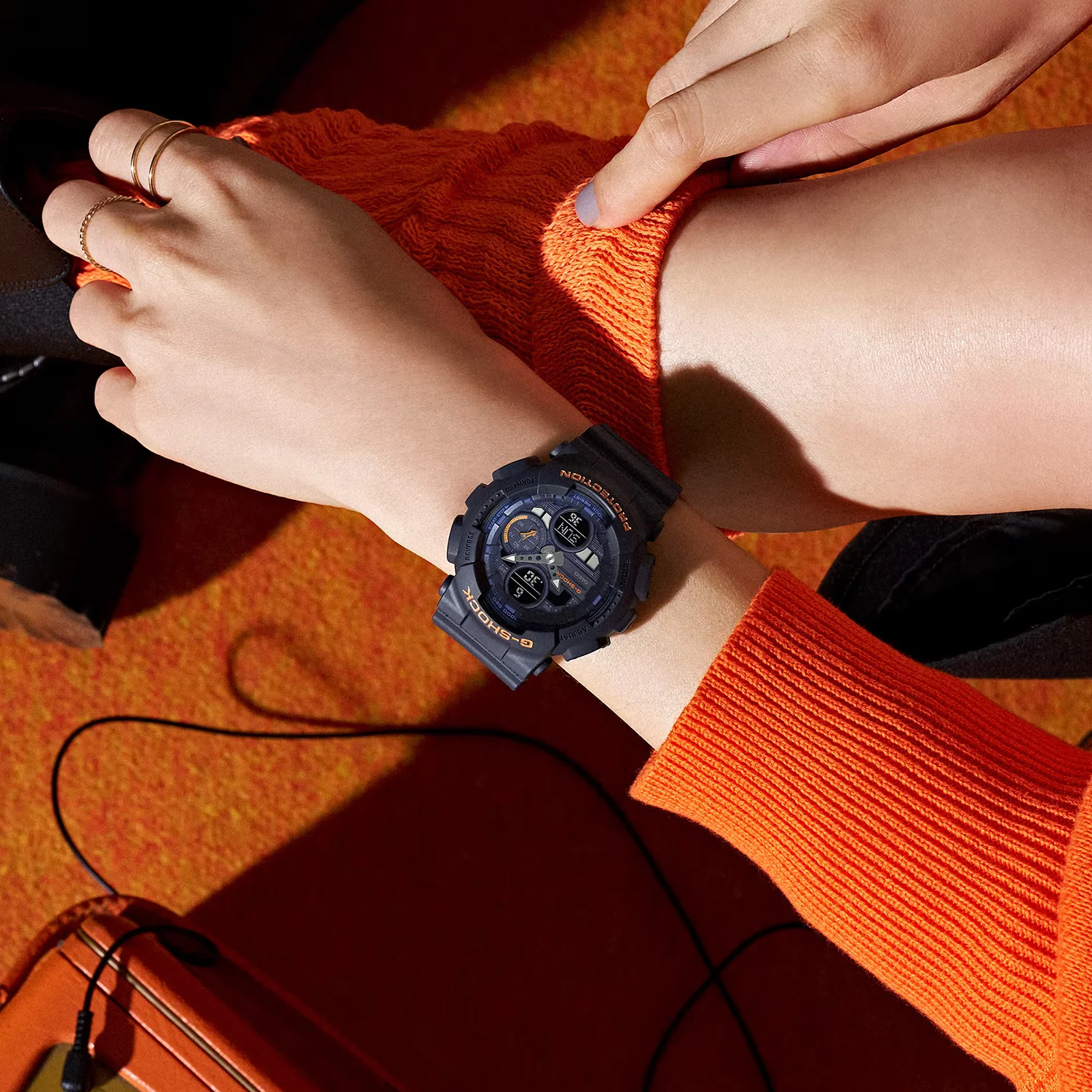 G-shock Women Quartz Blue Dial Analog-Digital Resin Watch G1779 - Image 4