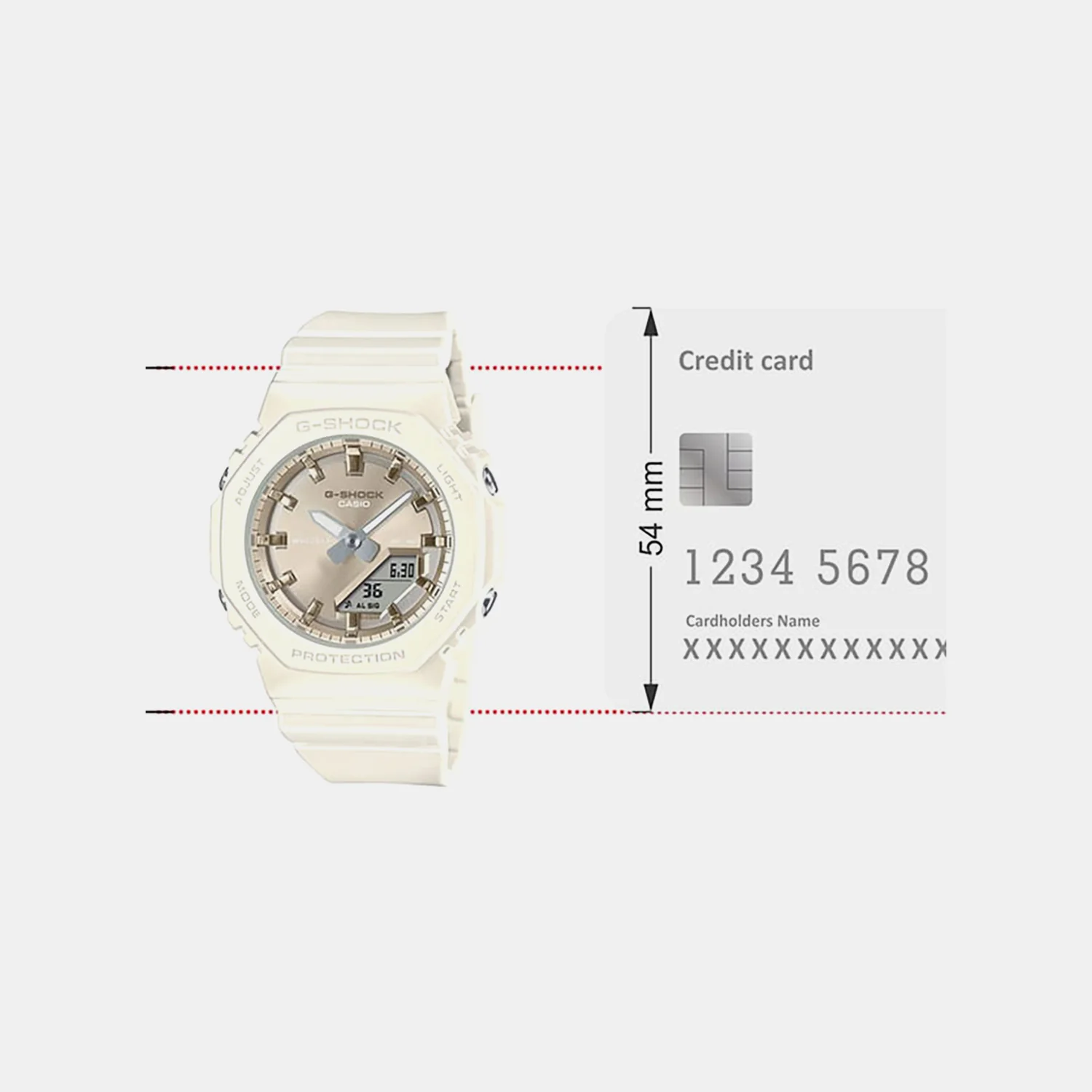 G-Shock Women Quartz Cream Dial Analog-Digital Resin Watch G1620 - Image 6