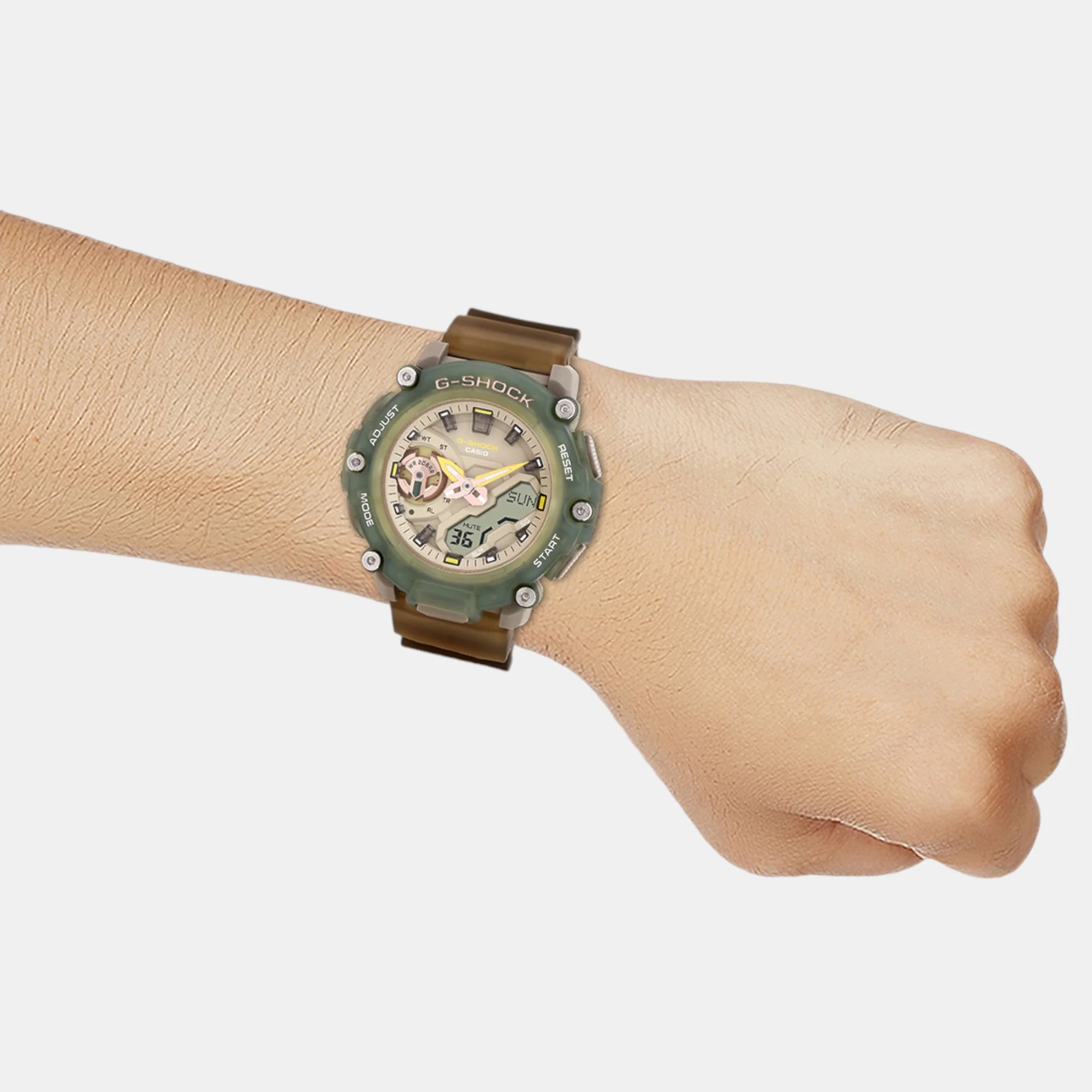 G-Shock Women Quartz Beige Dial Analog-Digital Resin Watch G1421 - Image 8