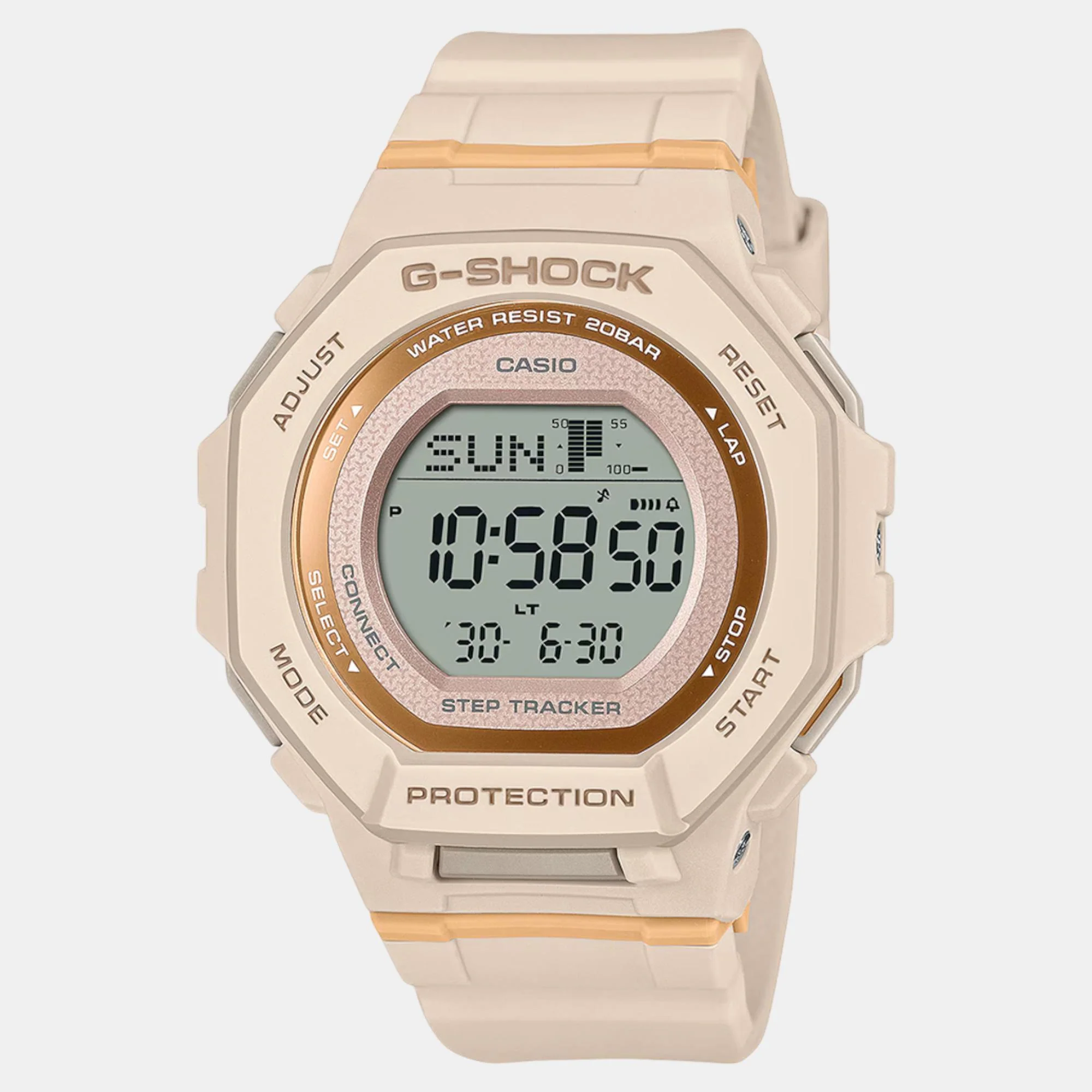 G-Shock Women Quartz Orange Dial Digital Resin Watch G1619 - Image 2