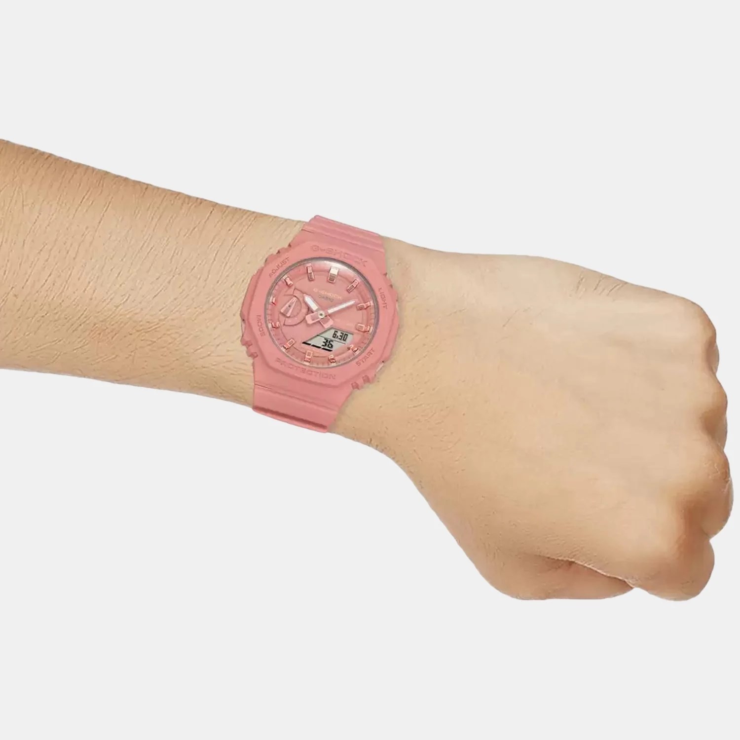 G-Shock Women Quartz Pink Dial Analog-Digital Resin Watch G1108 - Image 7