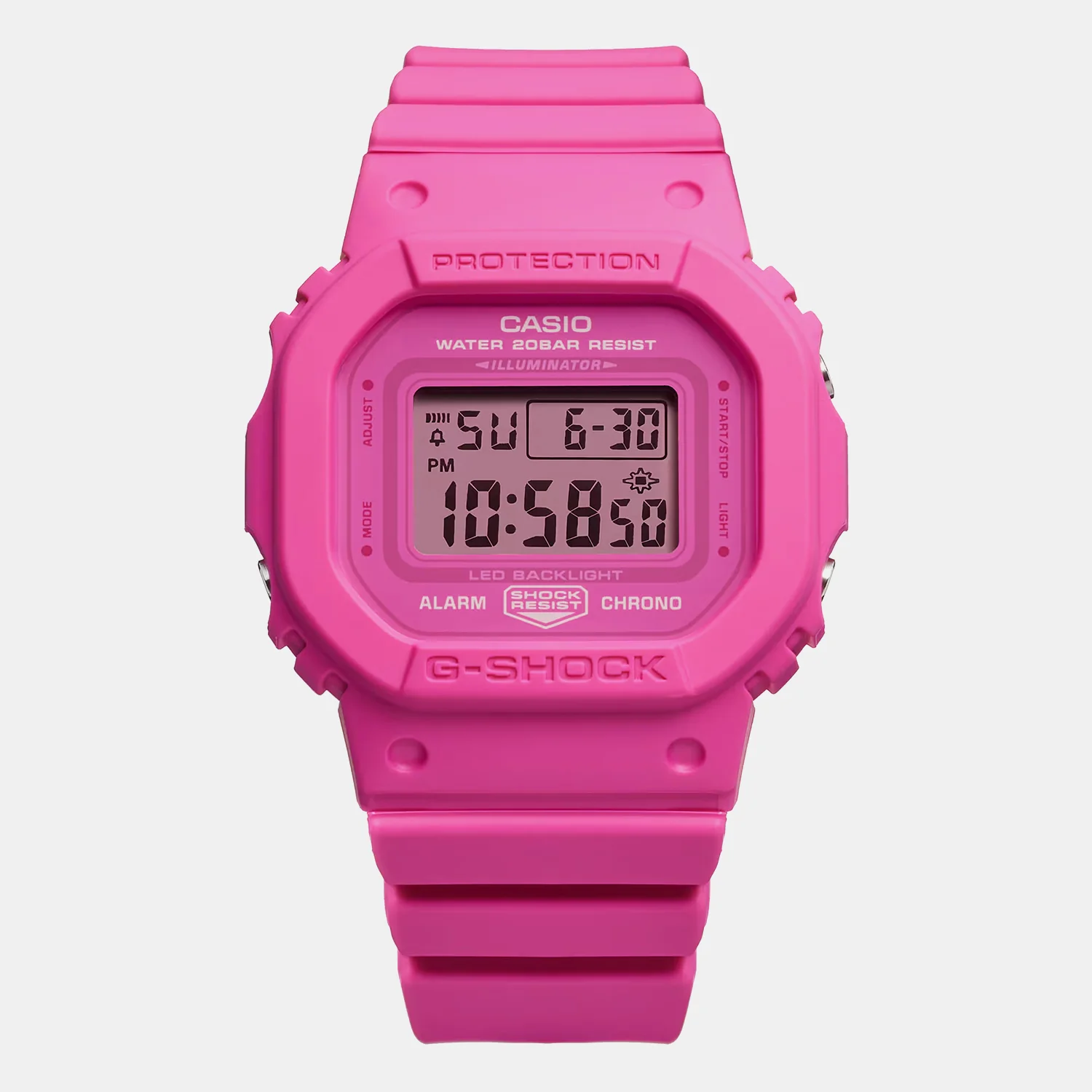 G-Shock Women Quartz Pink Dial Digital Resin Watch G1623 - Image 2