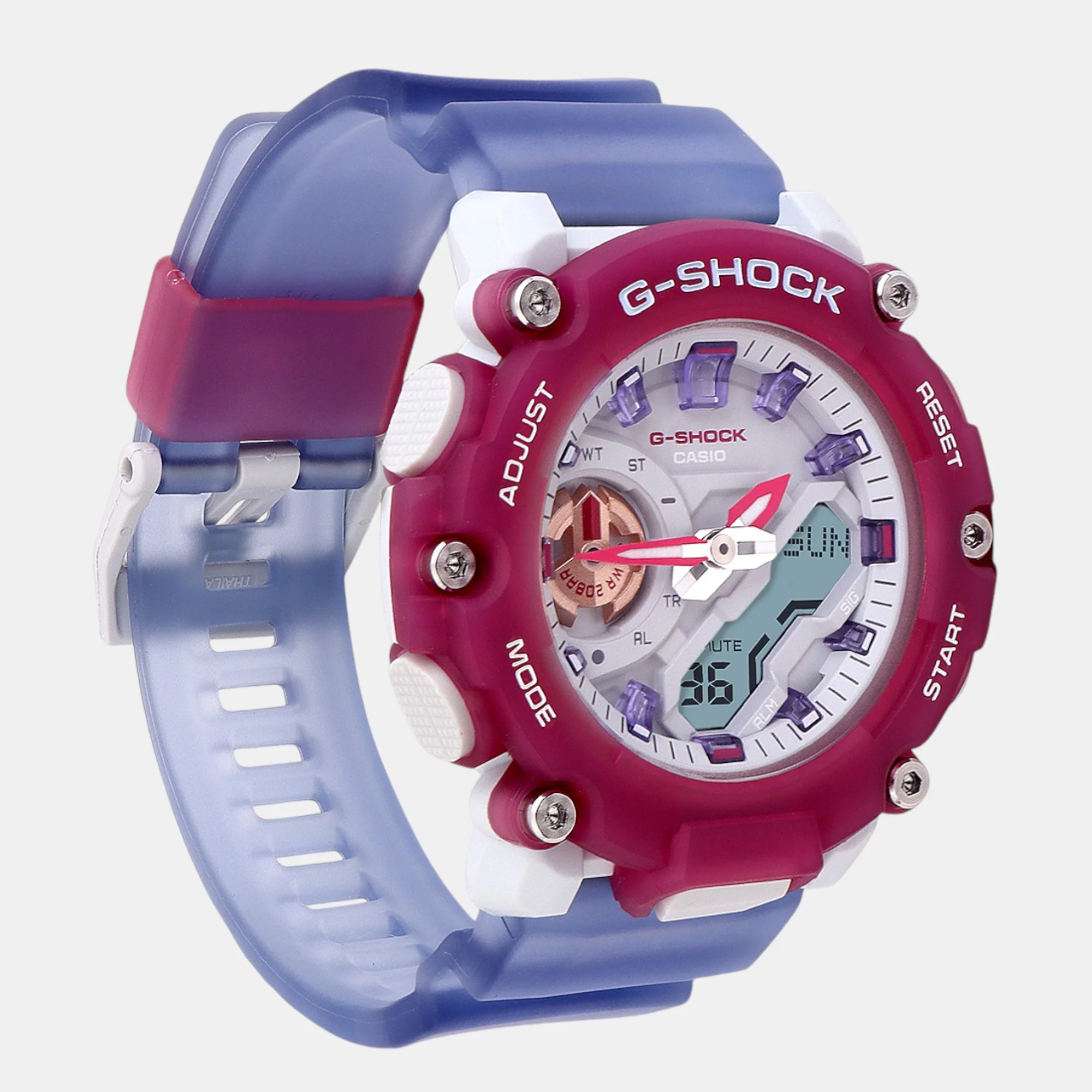 G-Shock Women Quartz Purple Dial Analog-Digital Resin Watch G1423 - Image 3