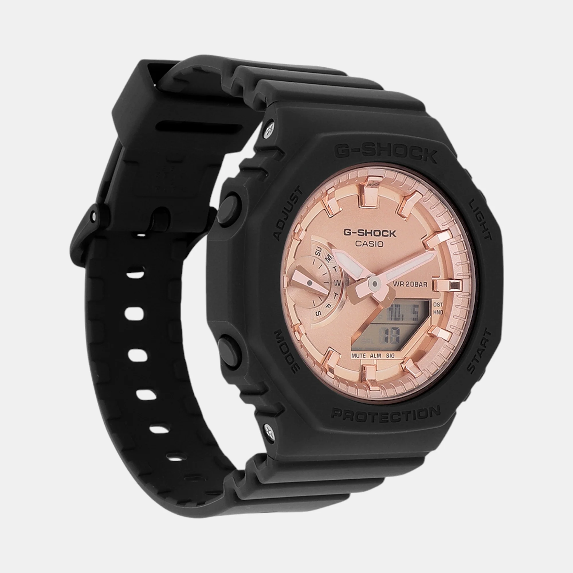G-Shock Women Quartz Rose Gold Dial Analog-Digital Resin Watch G1459 - Image 2
