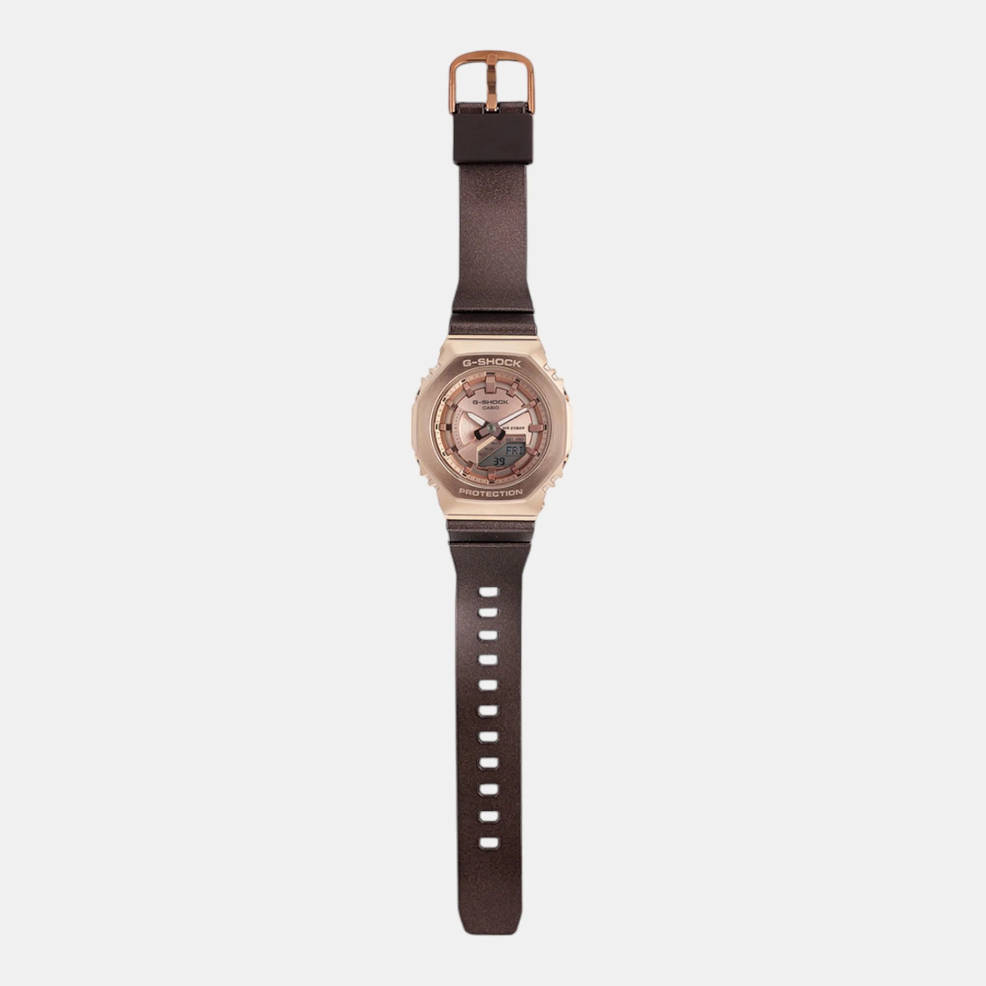 G-Shock Women Quartz Rose Gold Dial Analog-Digital Resin Watch G1574 - Image 7