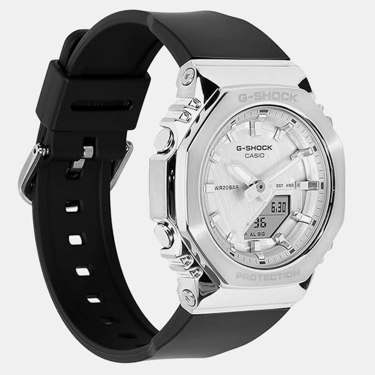 G-shock Women Quartz Silver Dial Analog-Digital Resin Watch G1782 - Image 4