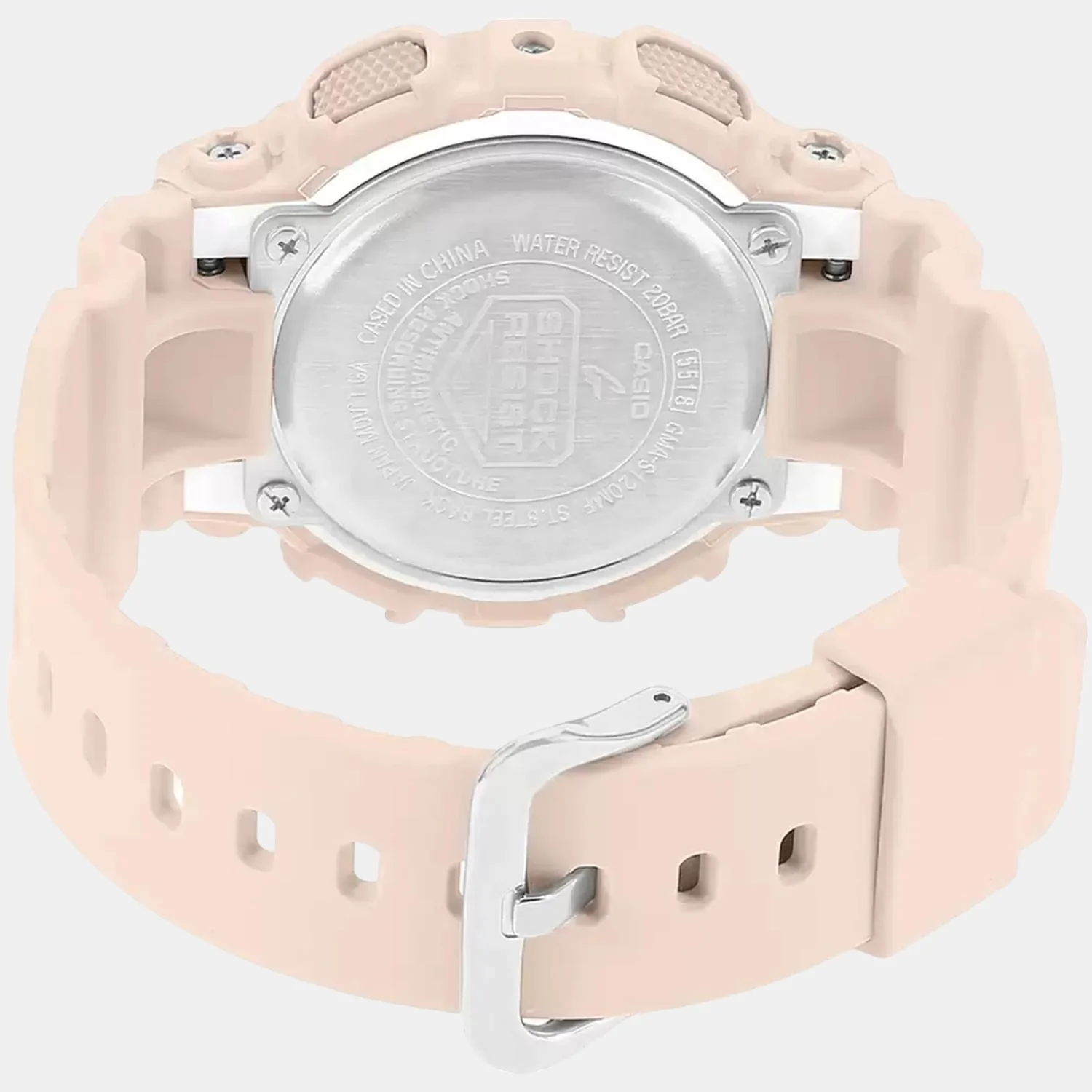 G-Shock Women Quartz Rose Gold Dial Analog-Digital Resin Watch G732 - Image 5
