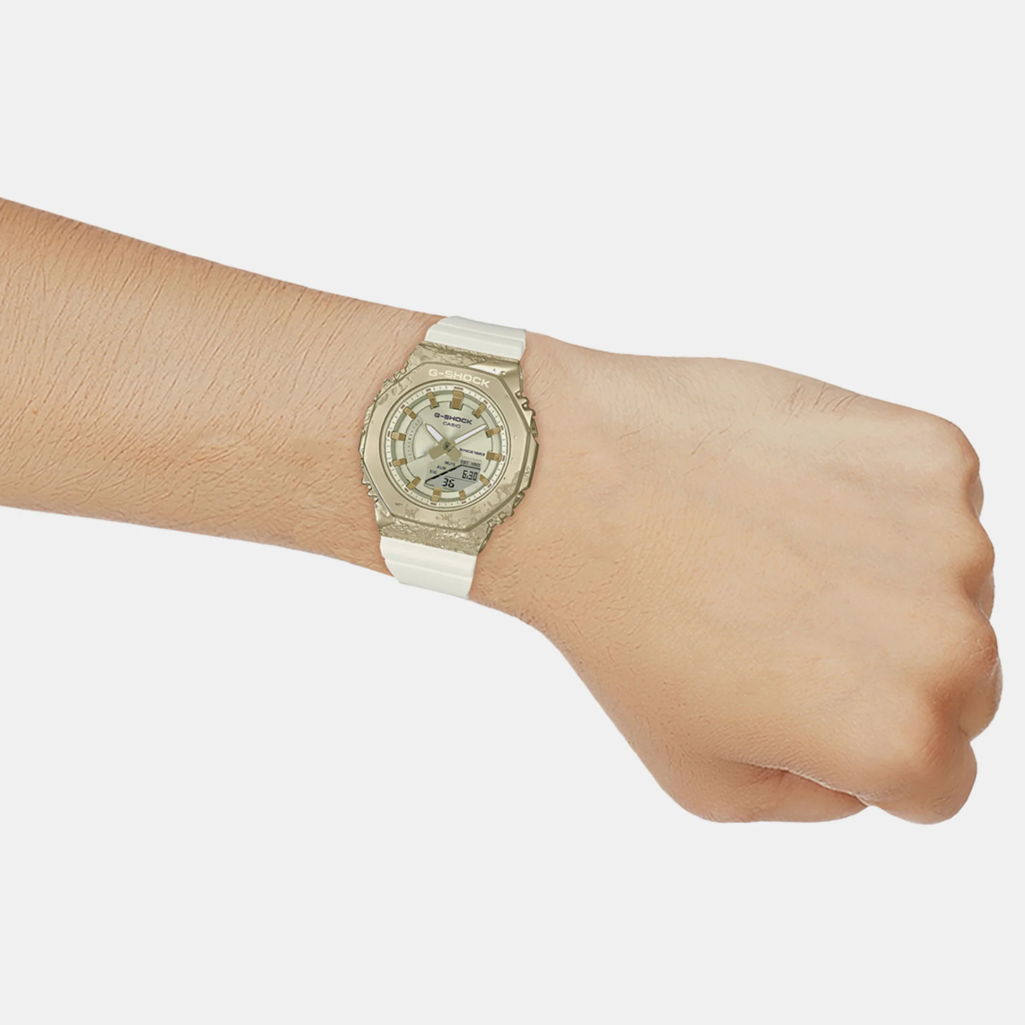 G-Shock Women Quartz White Dial Analog-Digital Resin Watch G1358 - Image 5
