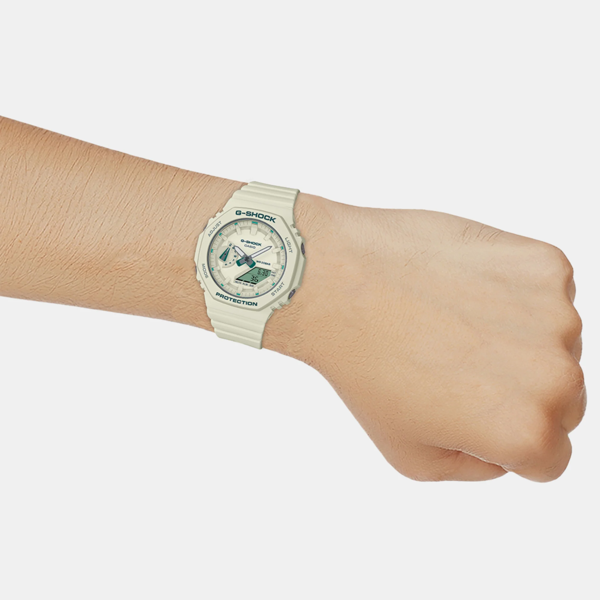 G-Shock Women Quartz White Dial Analog-Digital Resin Watch G1377 - Image 6
