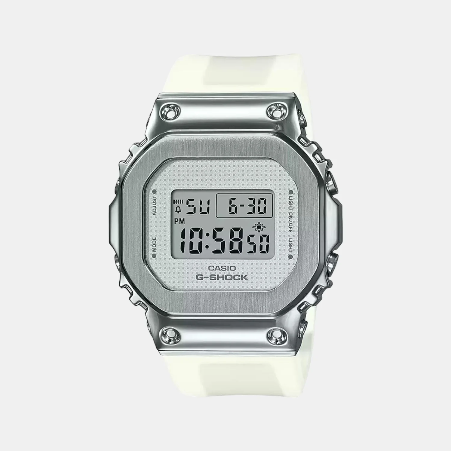 G-Shock Women Quartz Silver Dial Digital Resin Watch G1104 - Image 2