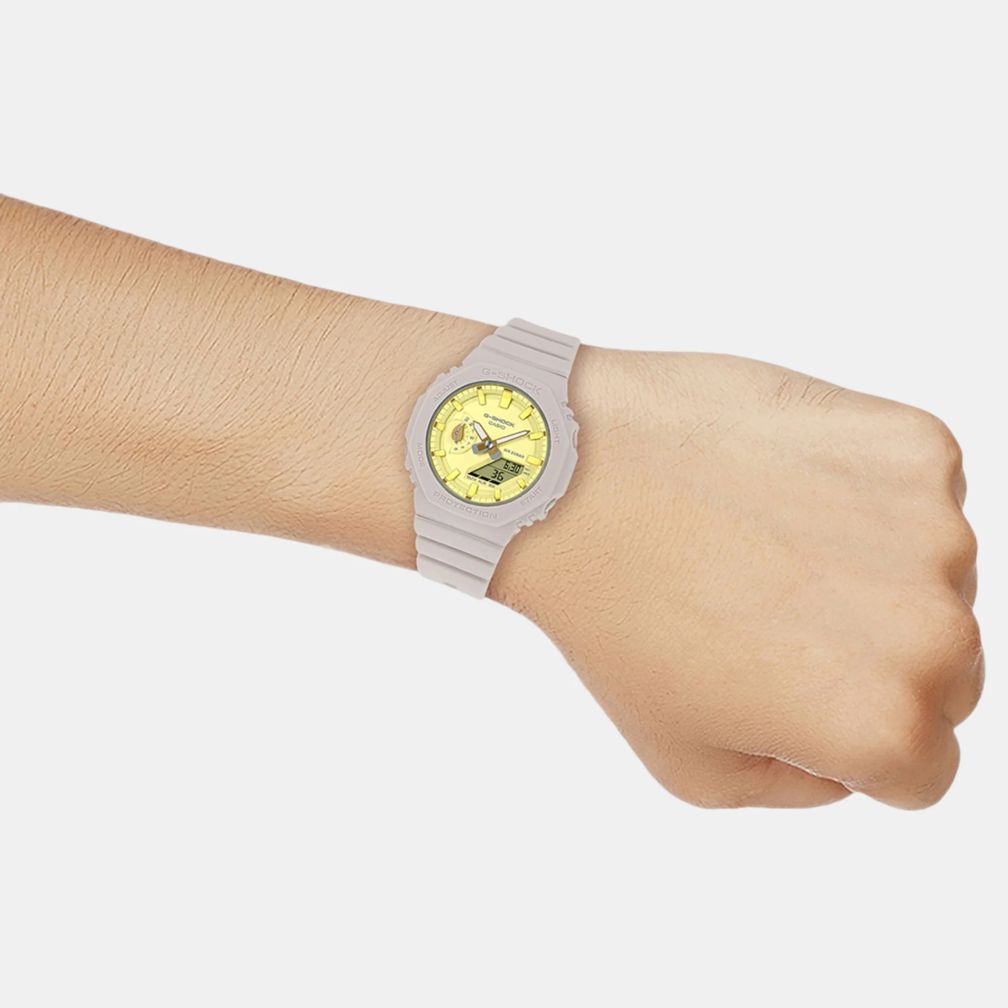 G-Shock Women Quartz Yellow Dial Analog-Digital Resin Watch G1499 - Image 8