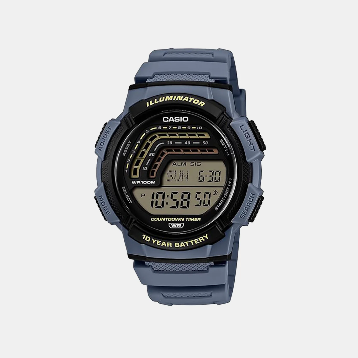 Men Quartz Black Dial Digital Resin Watch A2533