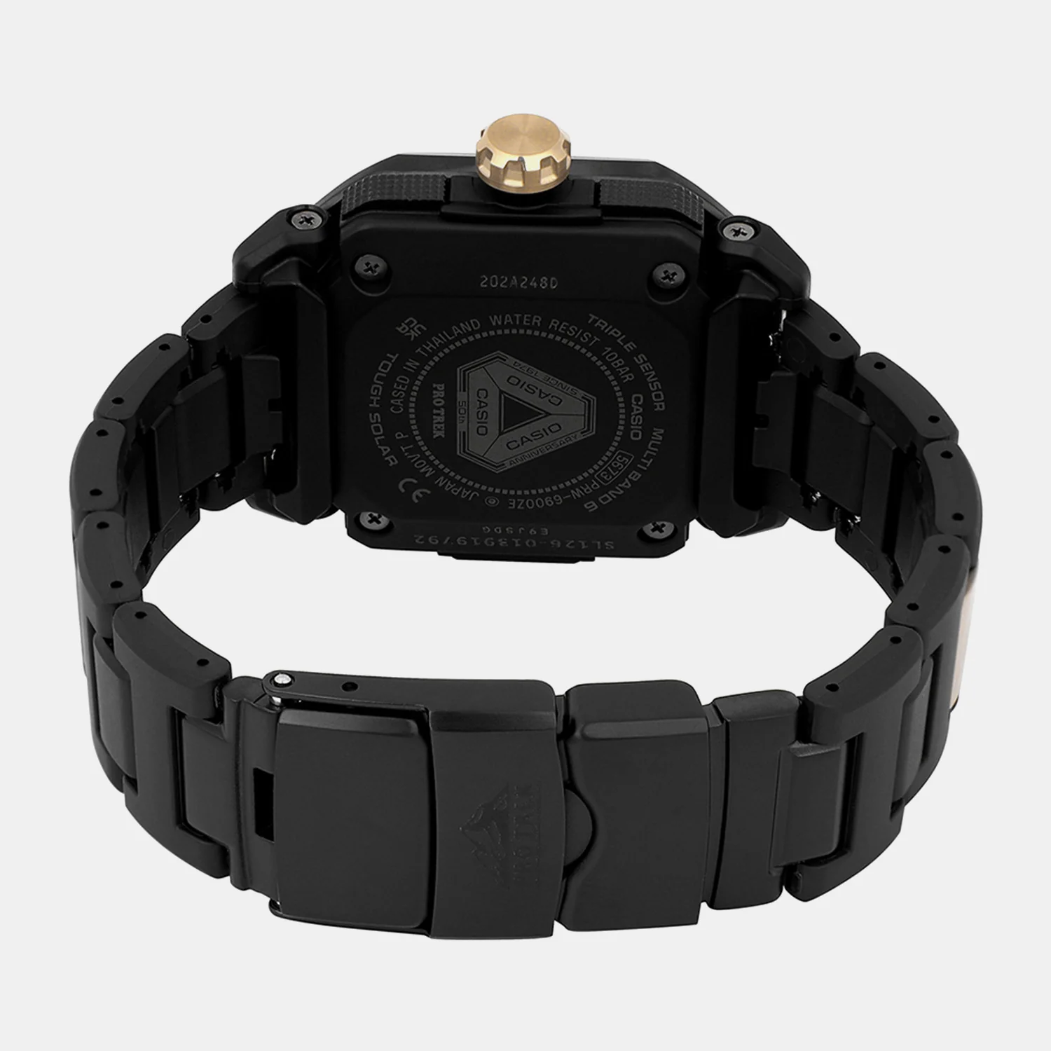 Protrek Men Quartz Black Dial Analog-Digital Stainless Steel Watch SL126 - Image 6