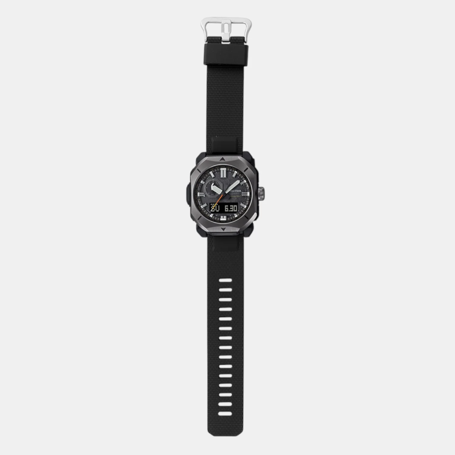 Protrek Men Quartz Black Dial Analog Resin Watch SL128 - Image 4