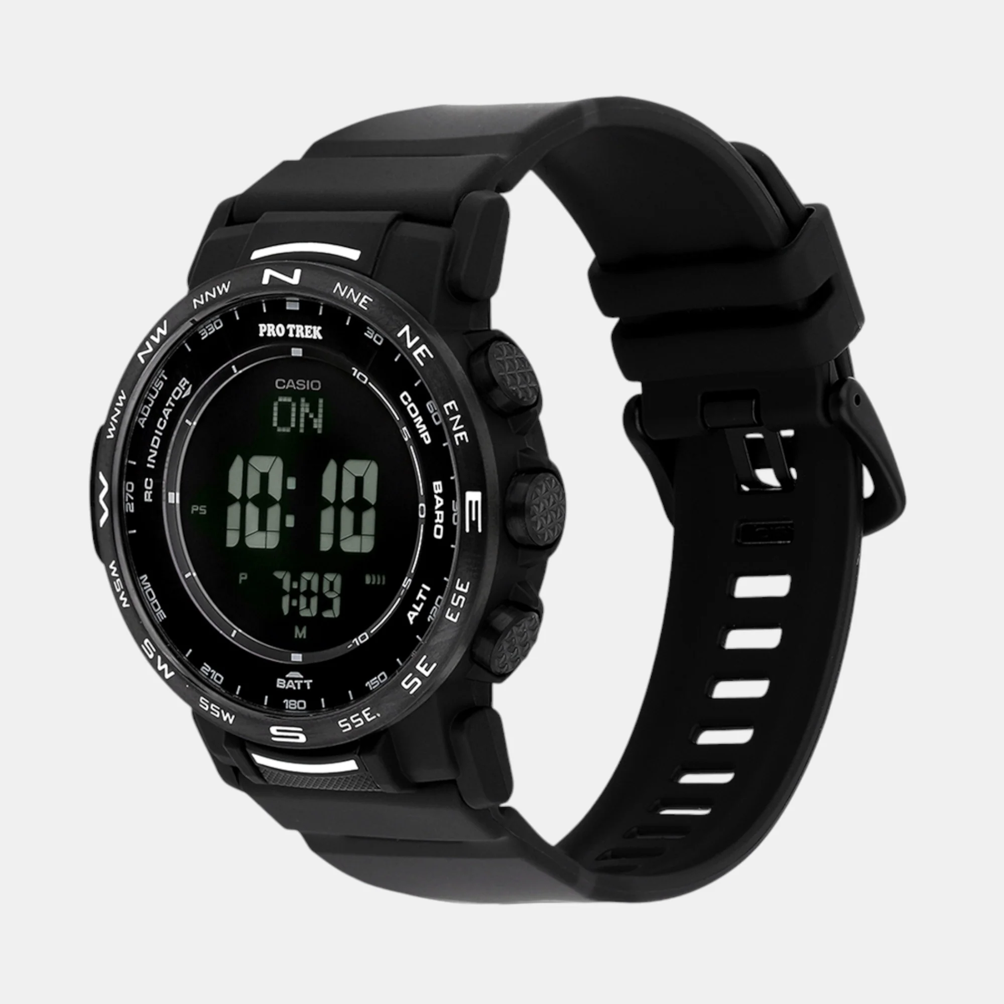 Protrek Men Quartz Black Dial Digital Resin Watch SL113 - Image 2