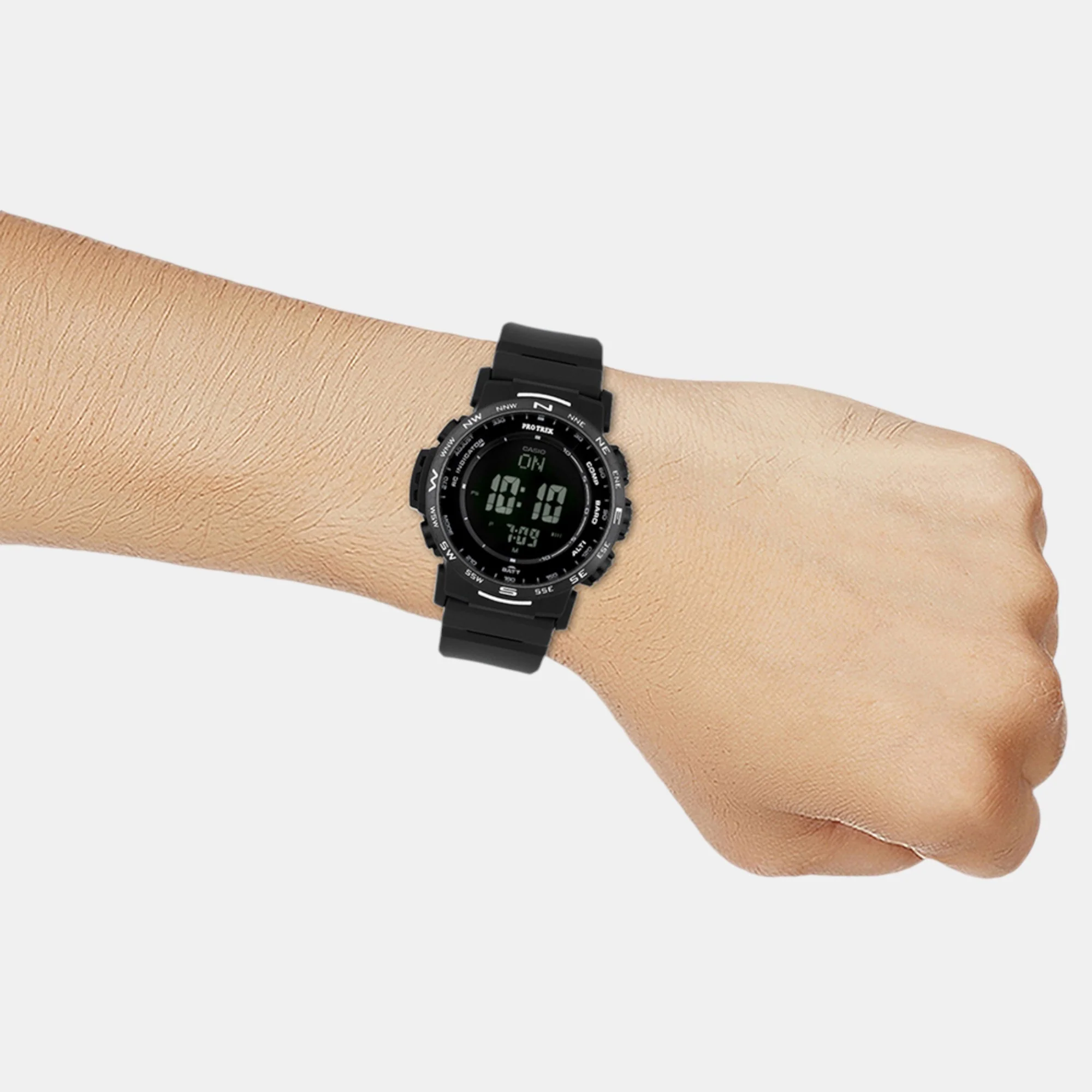 Protrek Men Quartz Black Dial Digital Resin Watch SL113 - Image 7